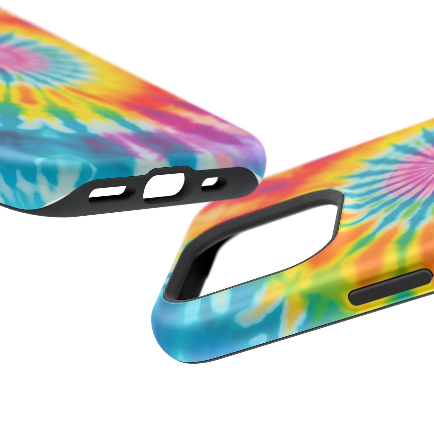 Colorful Tie-Dye Impact-Resistant Phone Case, Tie-Dye Phone Cover, Fun Phone Protection, Vibrant Gift for Teens, Festival Essential