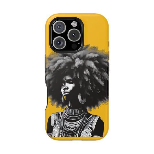Bold African Art Impact Resistant Phone Case