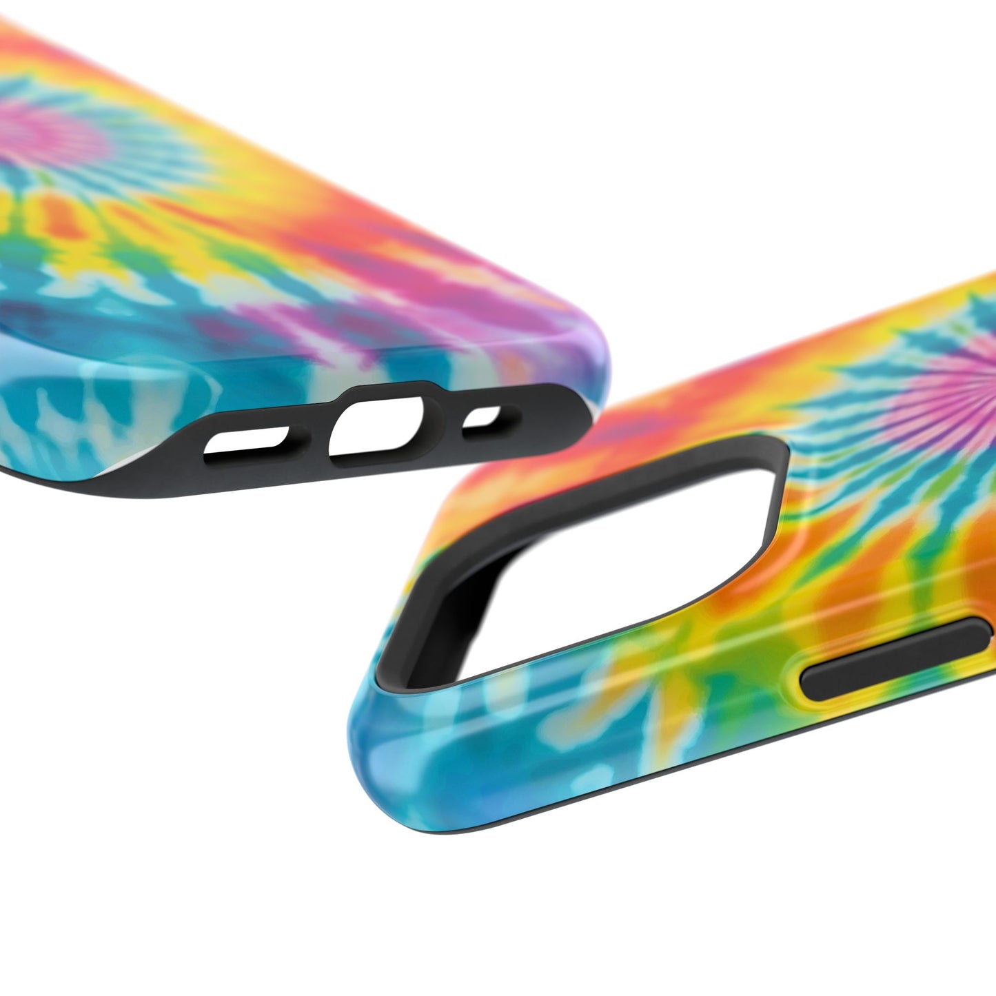 Colorful Tie-Dye Impact-Resistant Phone Case, Tie-Dye Phone Cover, Fun Phone Protection, Vibrant Gift for Teens, Festival Essential