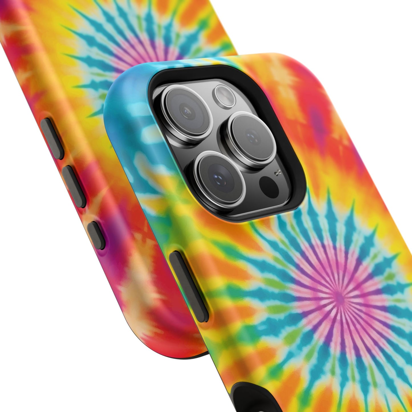 Colorful Tie-Dye Impact-Resistant Phone Case, Tie-Dye Phone Cover, Fun Phone Protection, Vibrant Gift for Teens, Festival Essential