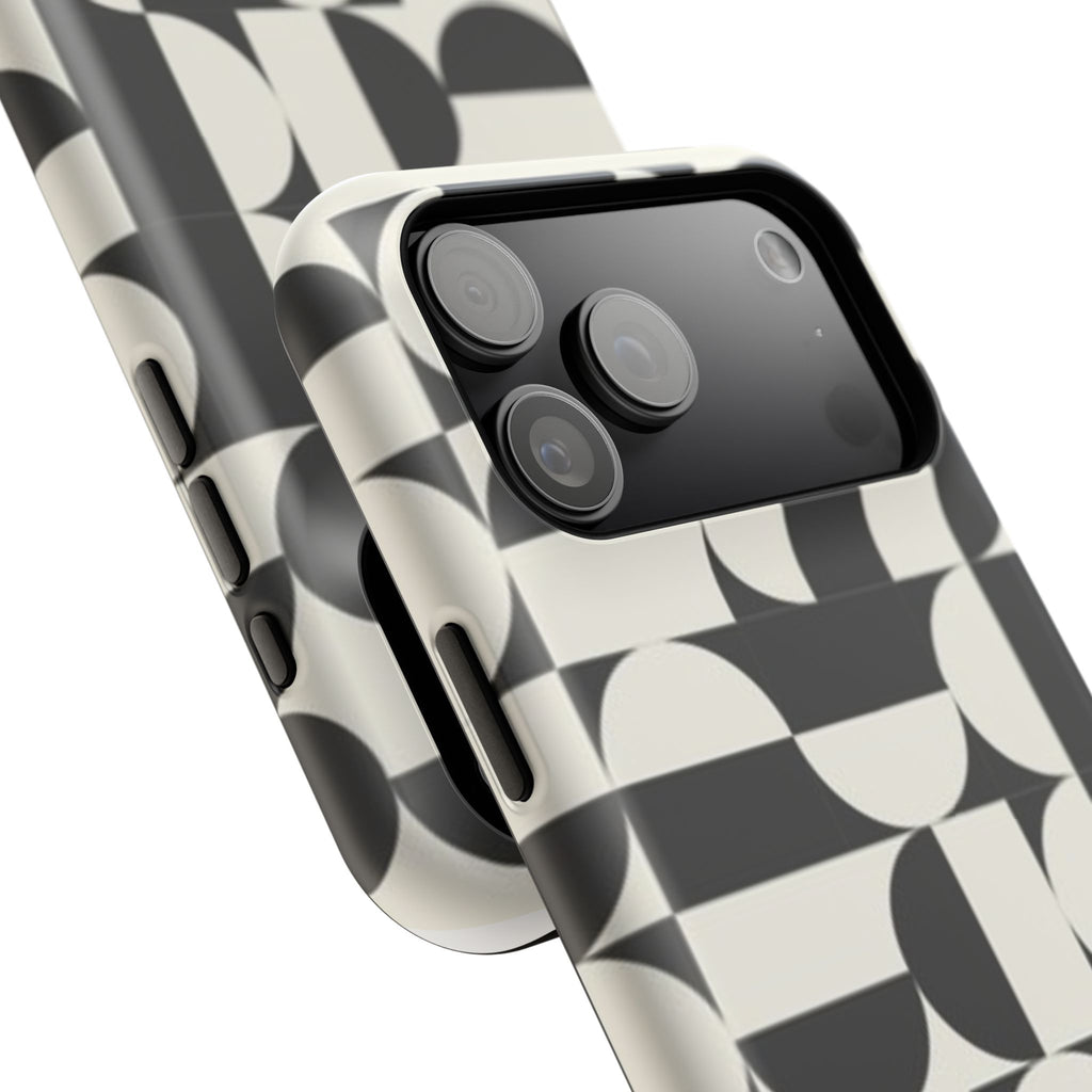 Black and White Design Impact-Resistant Case