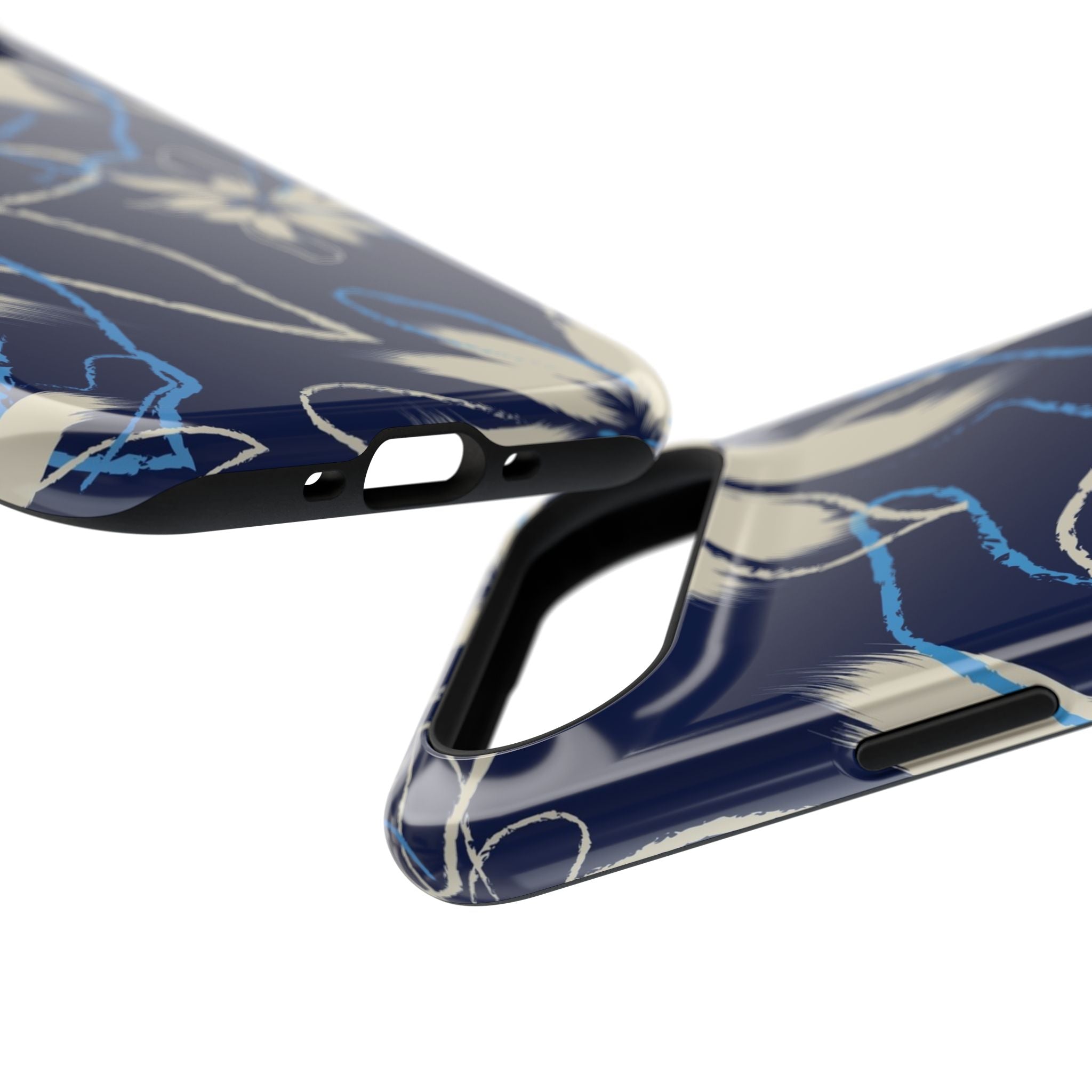 Floral Impact-Resistant Phone Case, Durable