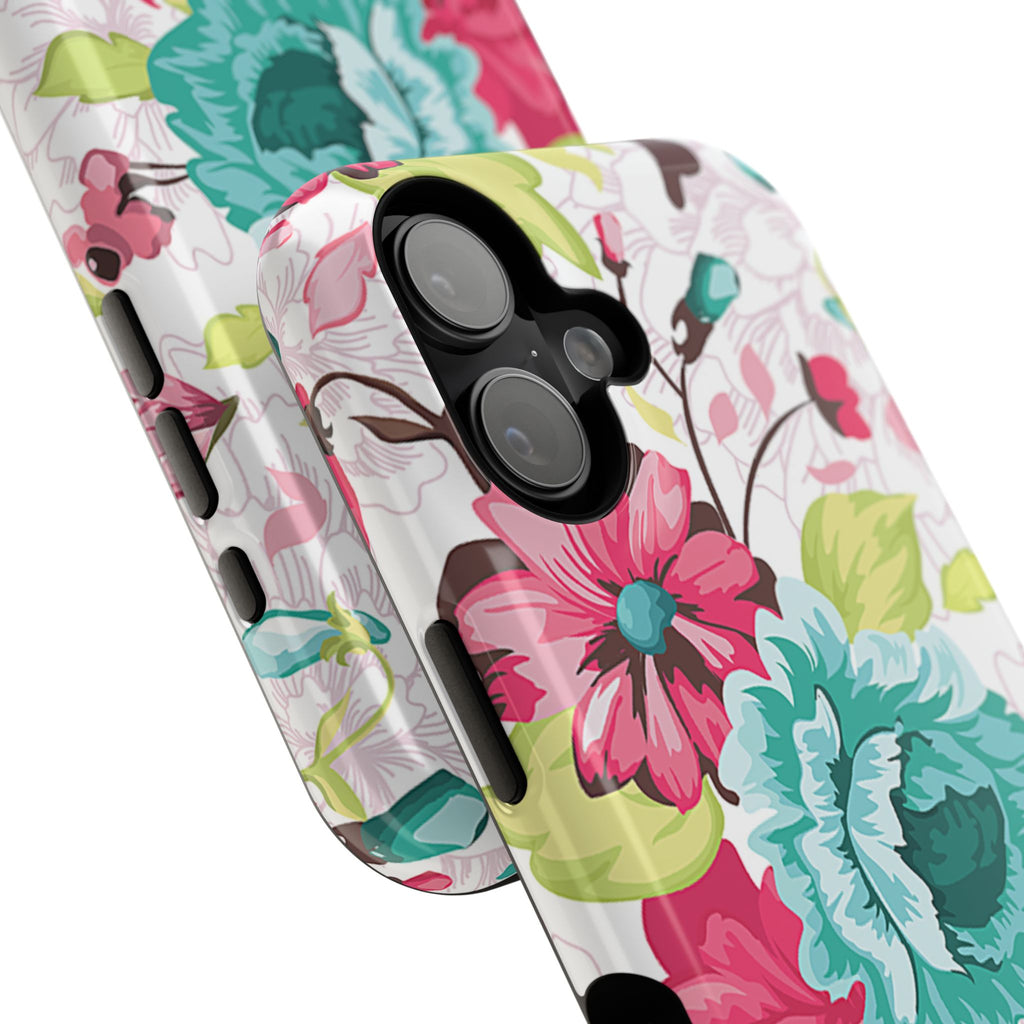 Floral Design Impact-Resistant Case