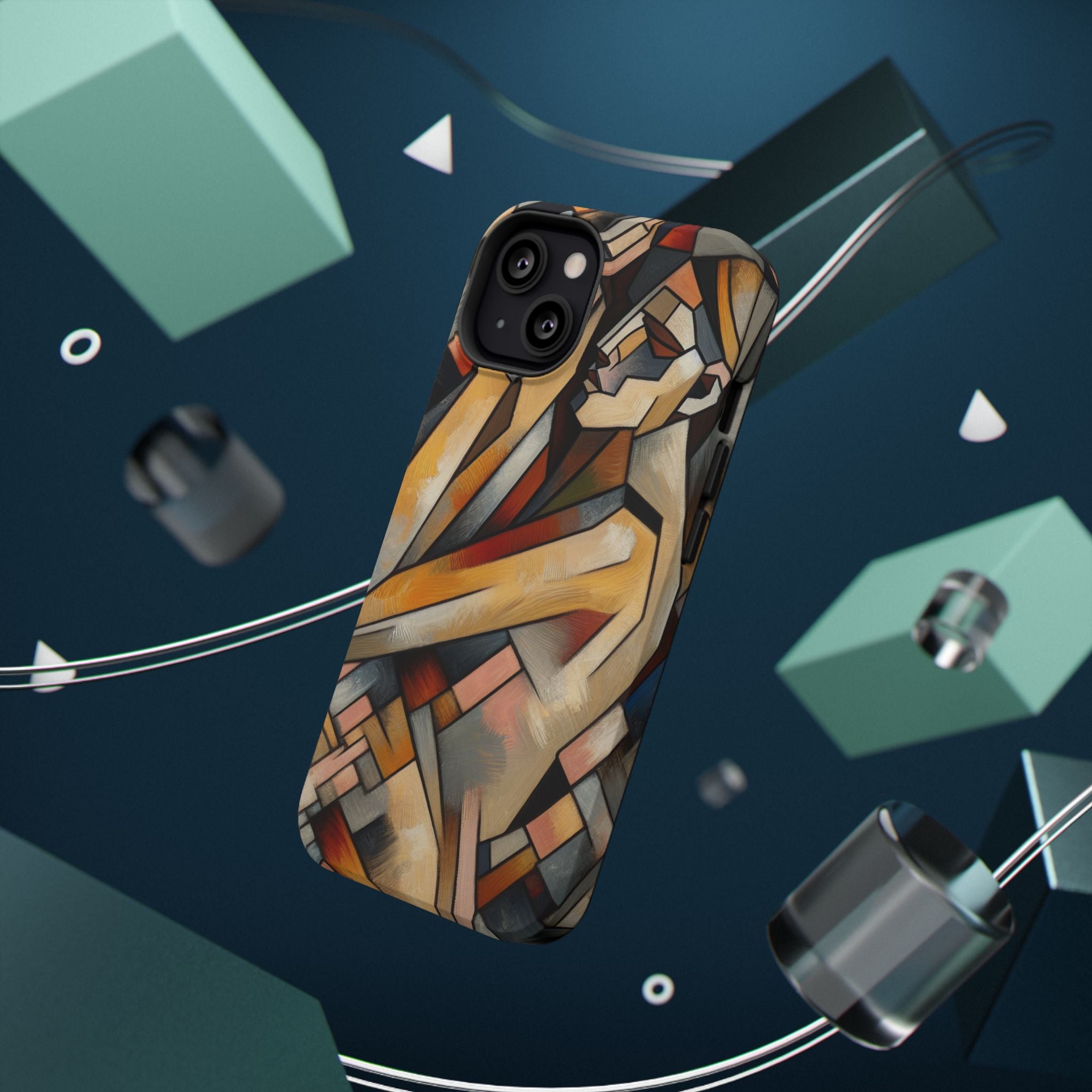 Impact Resistant Phone Case - Woman Abstract Design