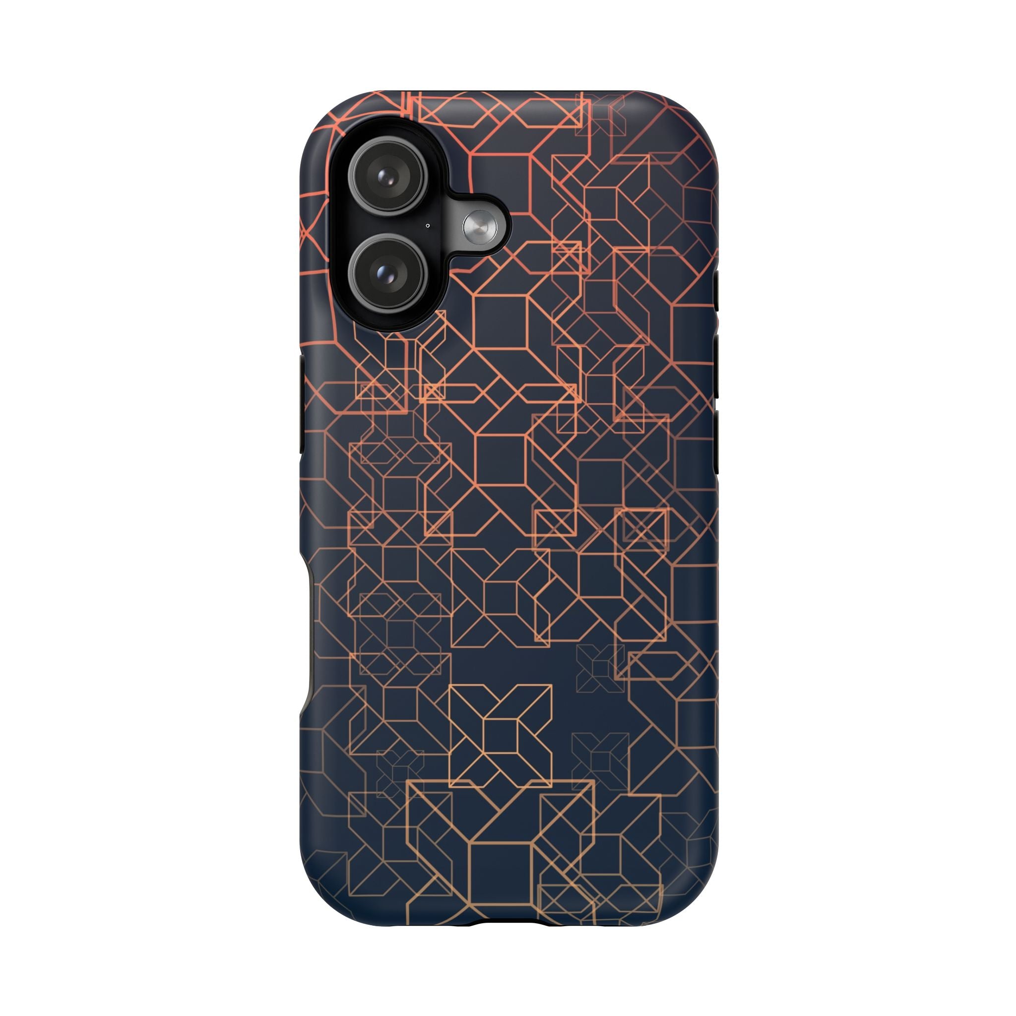 Geometric Pattern Phone Case, Durable Impact-Resistant