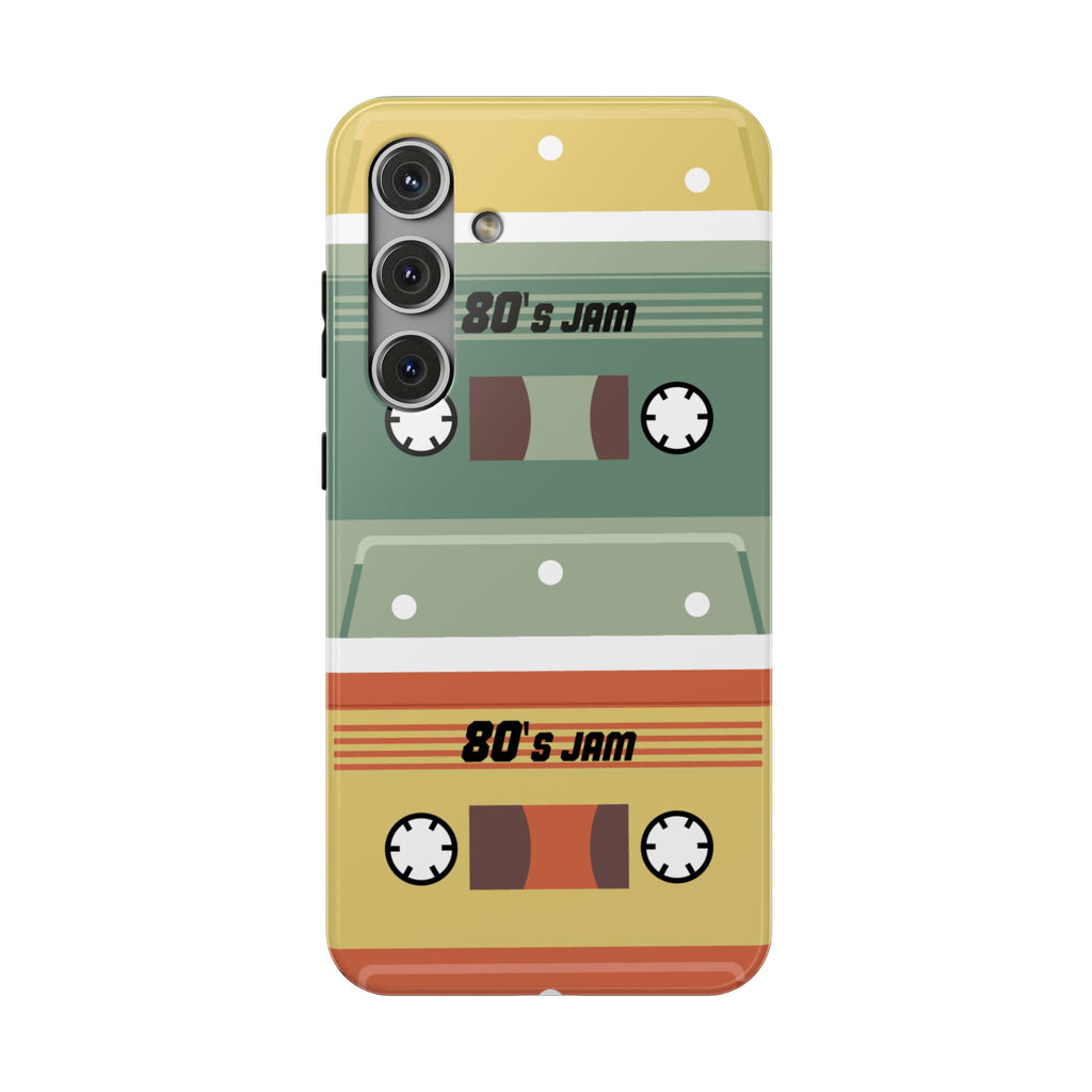 Retro Cassette Tape Impact-Resistant Phone Case — '80s Jam Vintage Music Design