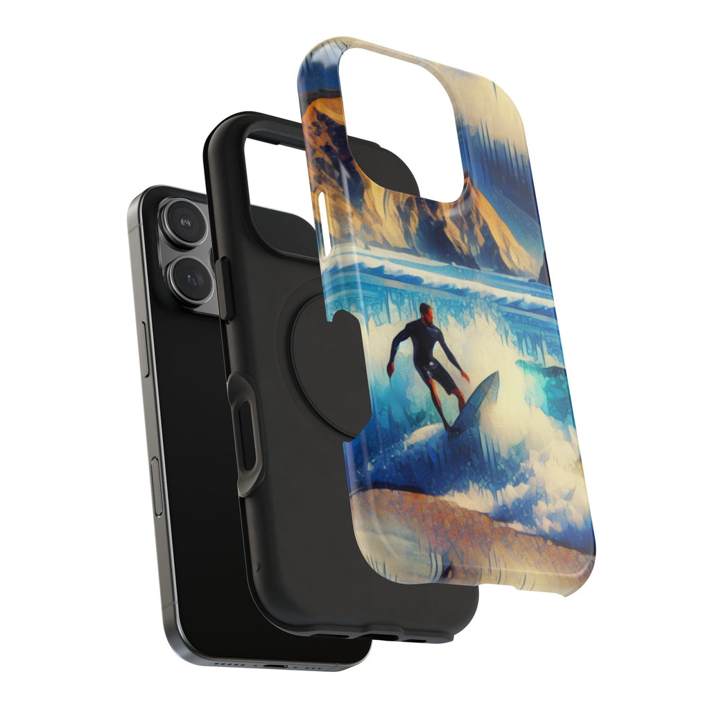 Impact Resistant  Phone Case, Ocean Waves, Summer Memories Protective Case
