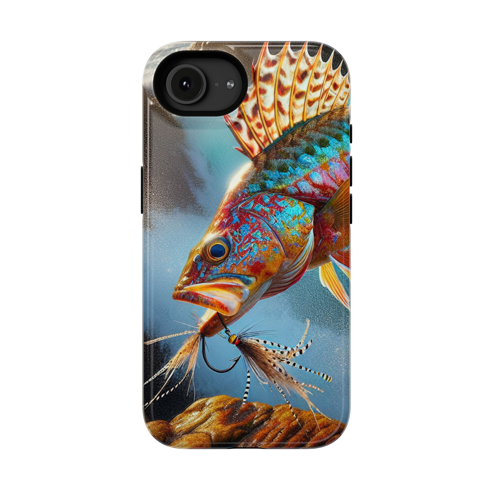 Colorful Fish Impact Resistant Phone Case, Waterproof