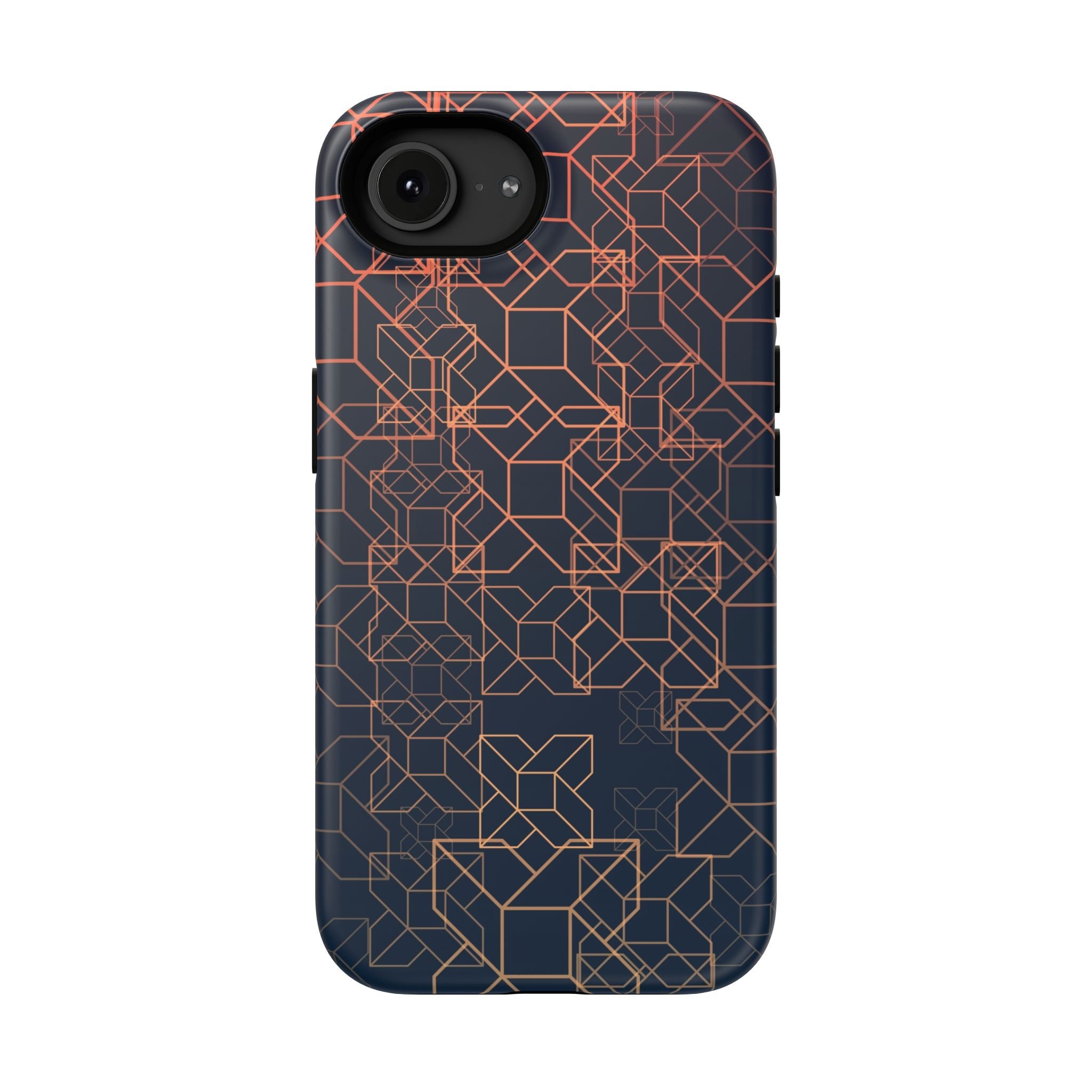 Geometric Pattern Phone Case, Durable Impact-Resistant