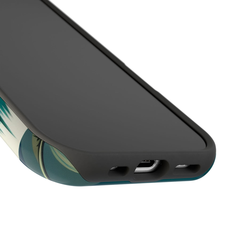 Impact Resistant Phone Case - Mountain Lake with Forest Design