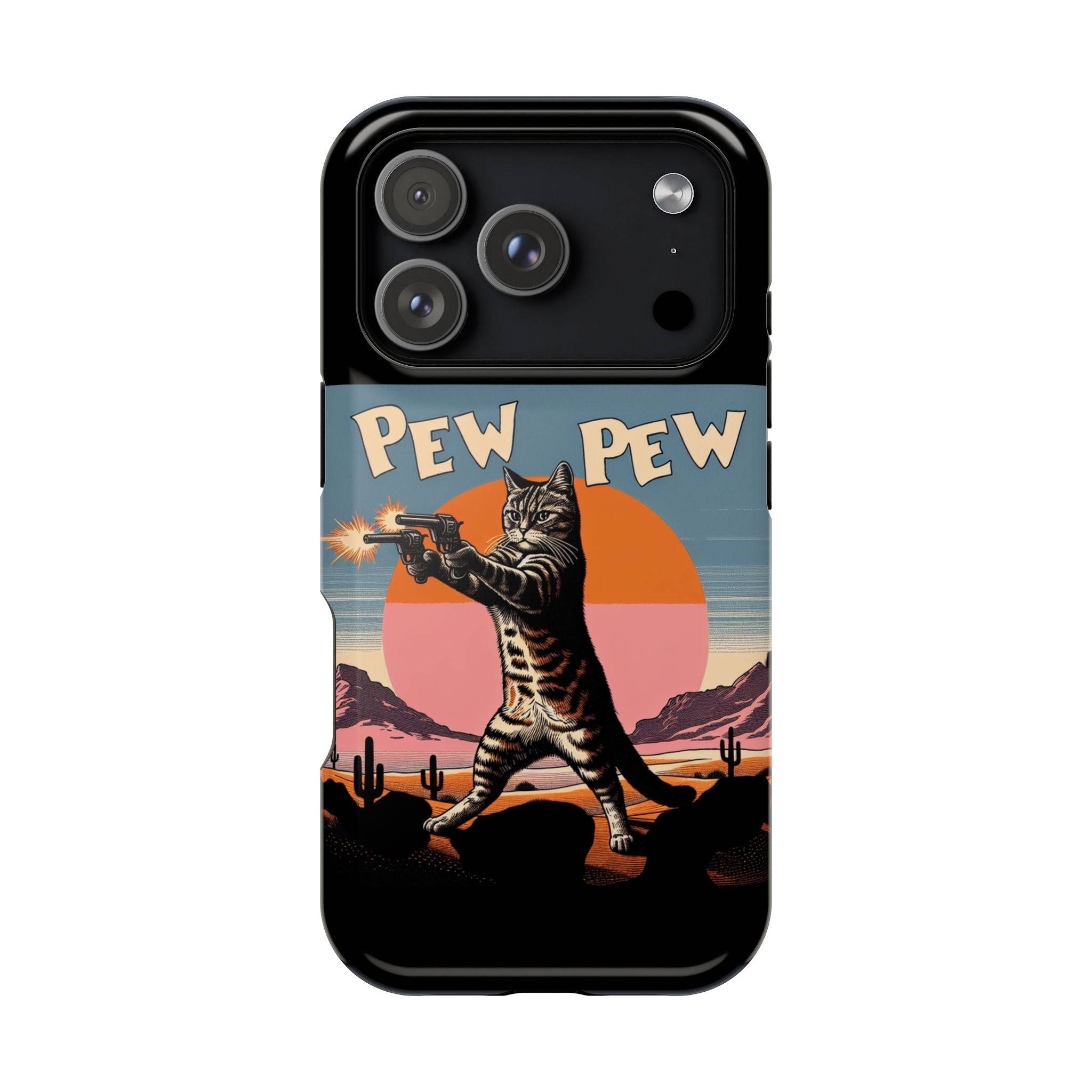 Impact Resistant Phone Case - Pew Pew Kitty