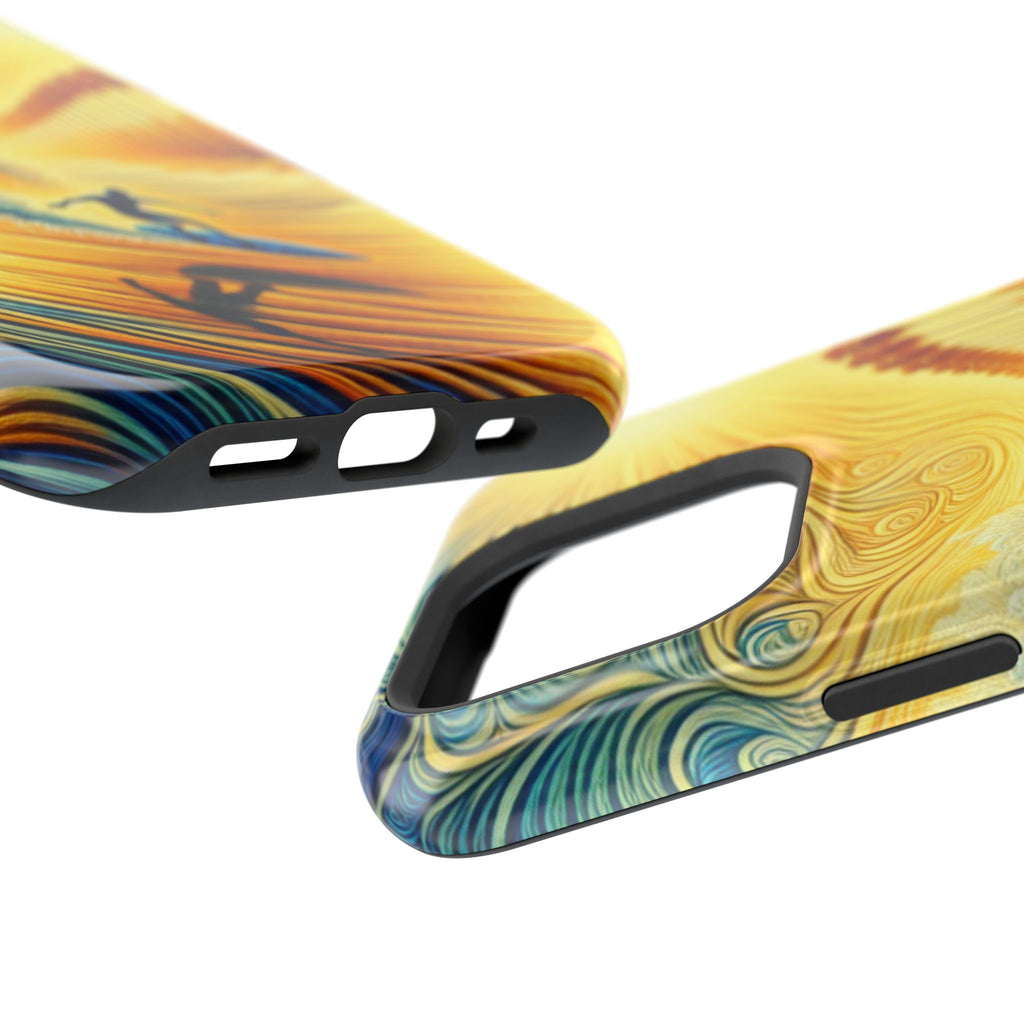 Surfing Impact Resistant Phone Case - Ocean Vibes, Phone Cover for Surfers, Beach Lovers