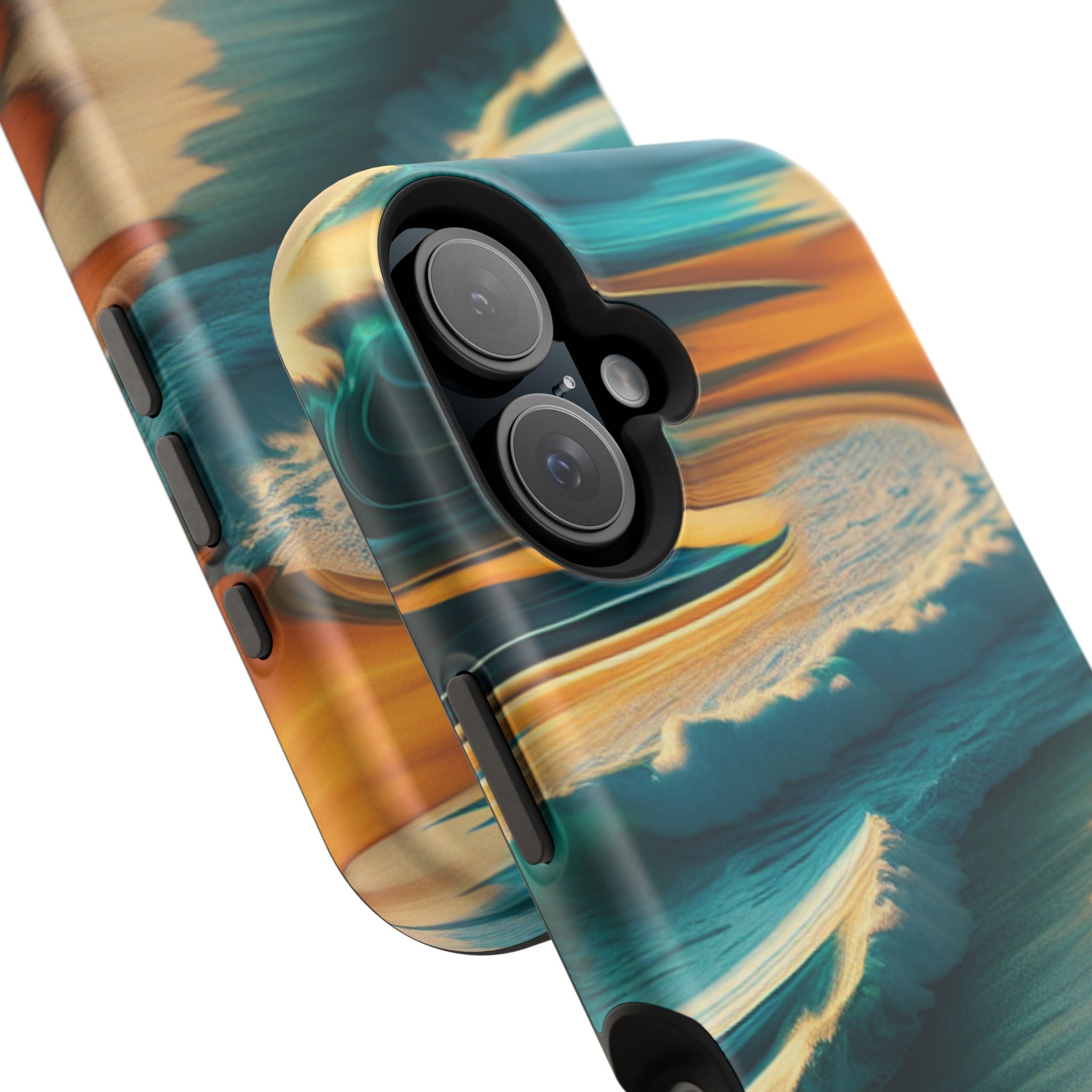 Impact Resistant Phone Case, Surf Wave Beach Lovers, Ocean Waves Design