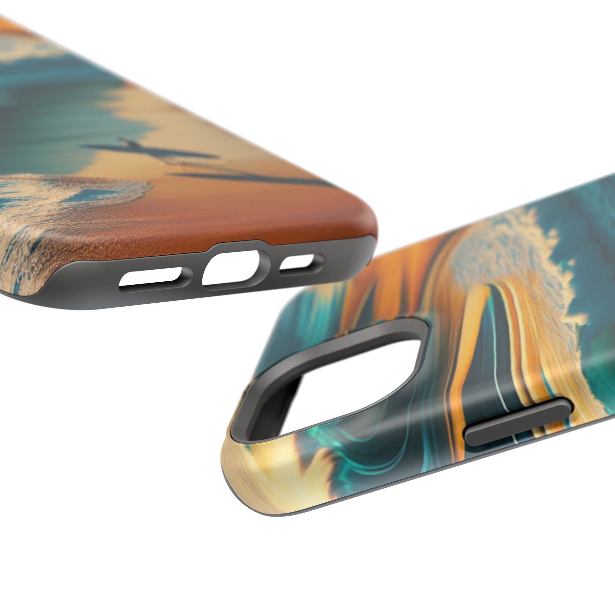 Impact Resistant Phone Case, Surf Wave Beach Lovers, Ocean Waves Design