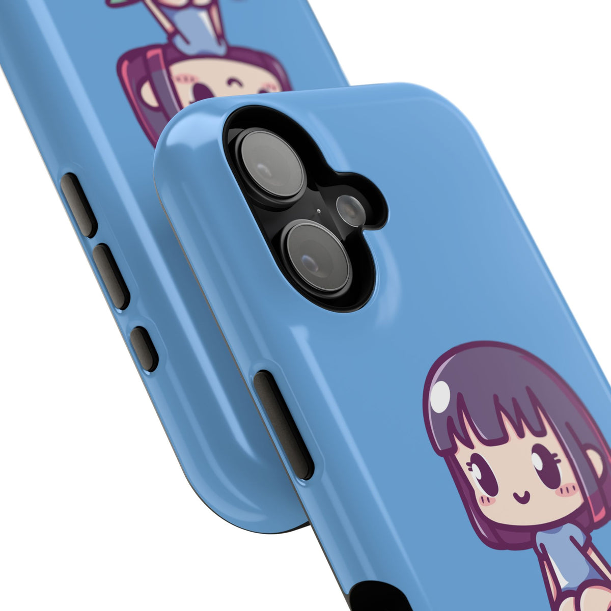 Cute Strawberry Girl Impact-Resistant Phone Case