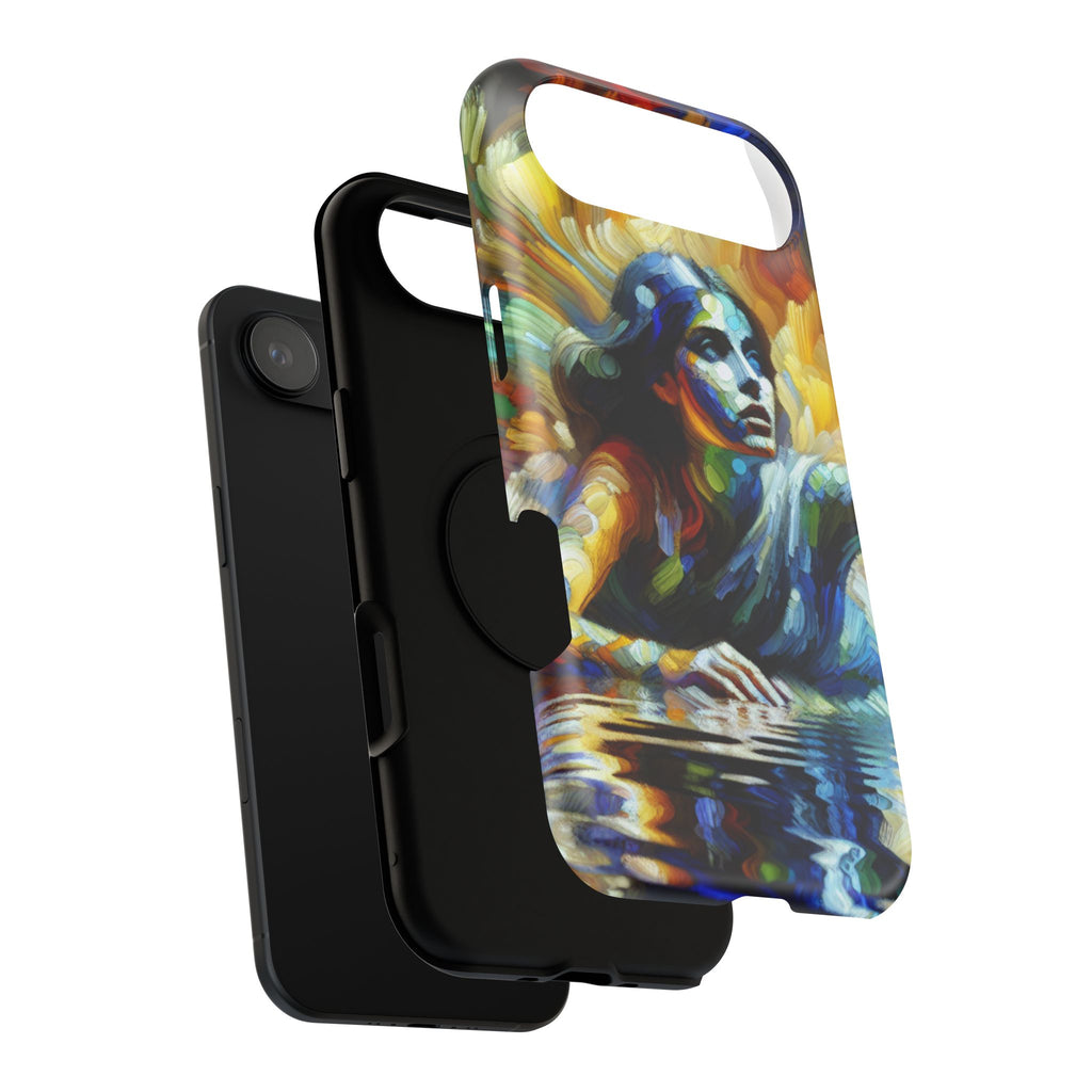 Impact-Resistant Phone Case — Colorful Surreal Mermaid Art