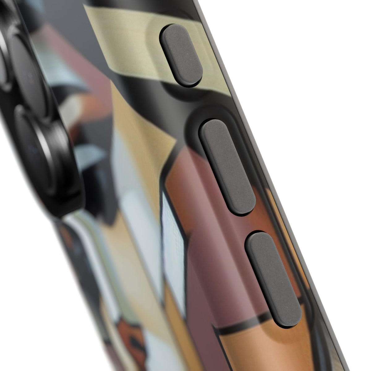 Impact-Resistant Phone Case — Modern Geometric Portrait Design