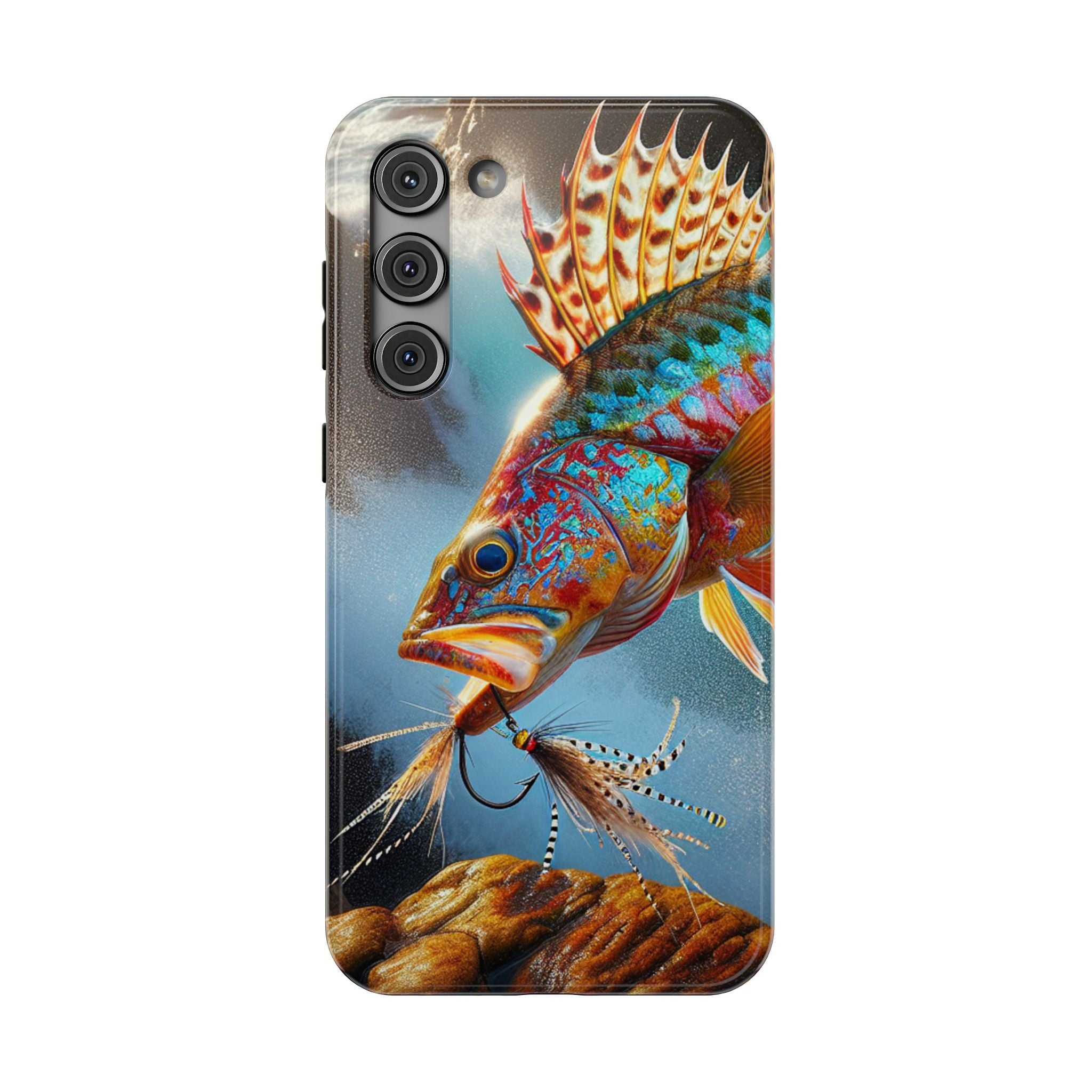 Colorful Fish Impact Resistant Phone Case, Waterproof