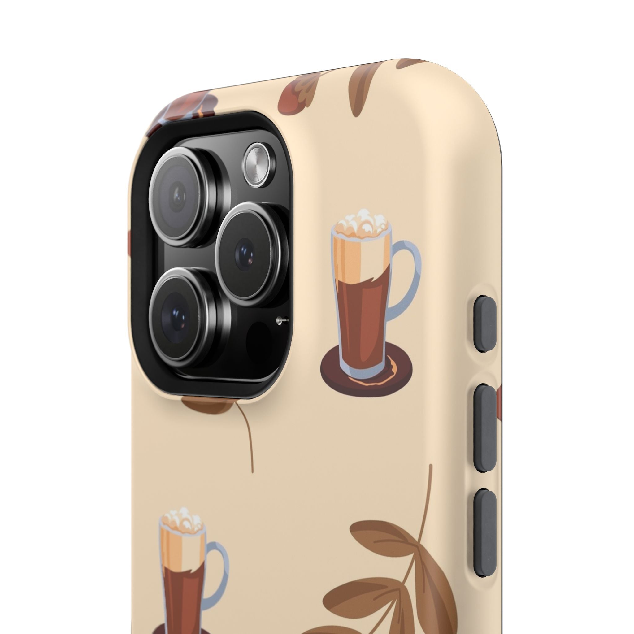 Stylish Coffee Phone Case, Impact-Resistant