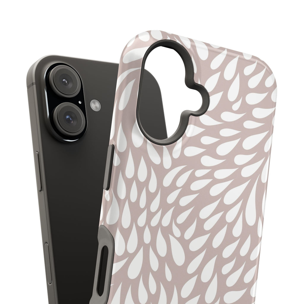 Neutral Petal Teardrop Design Magnetic Durable Phone Case for iPhone/Samsung