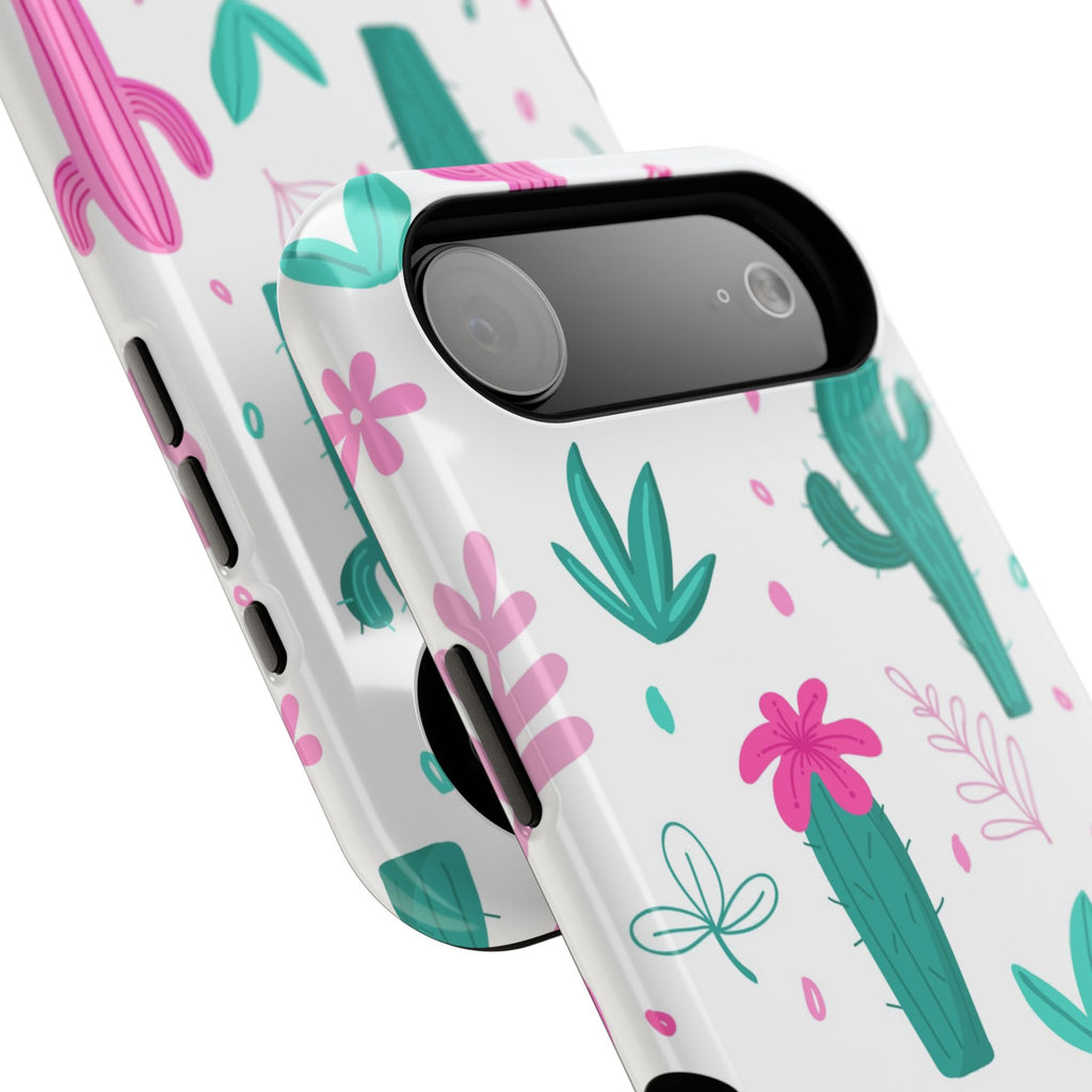 Cactus Pattern Impact Resistant Phone Case