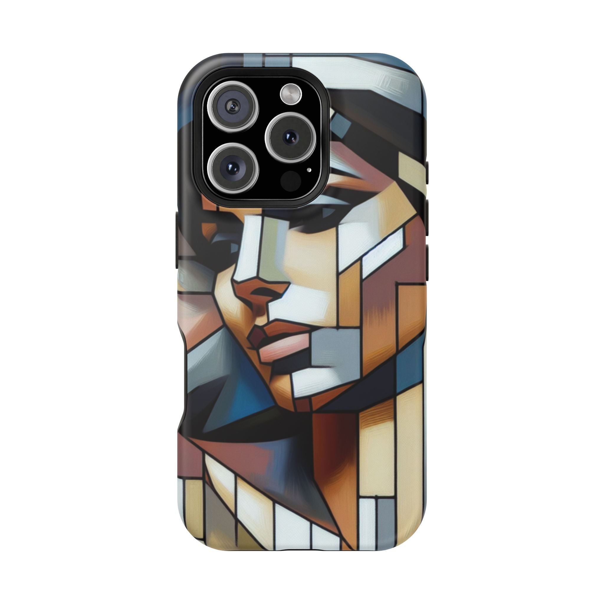Impact Resistant Phone Case -Woman Looking Side Abstract