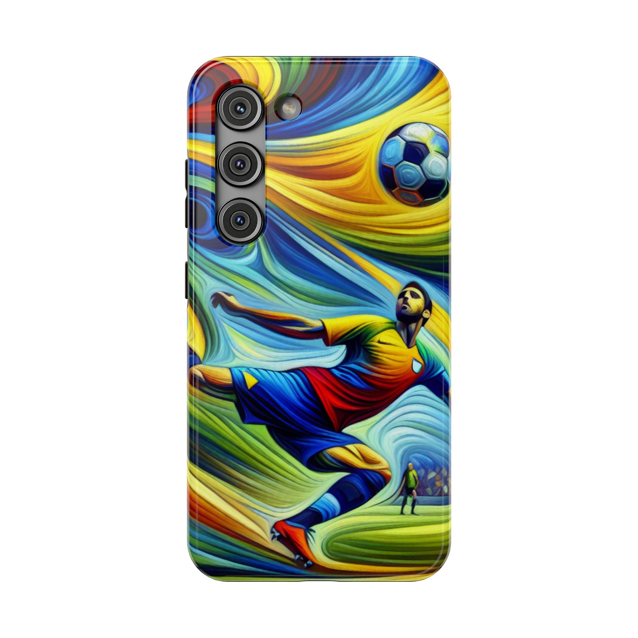 Colorful Soccer Impact Resistant Phone Case