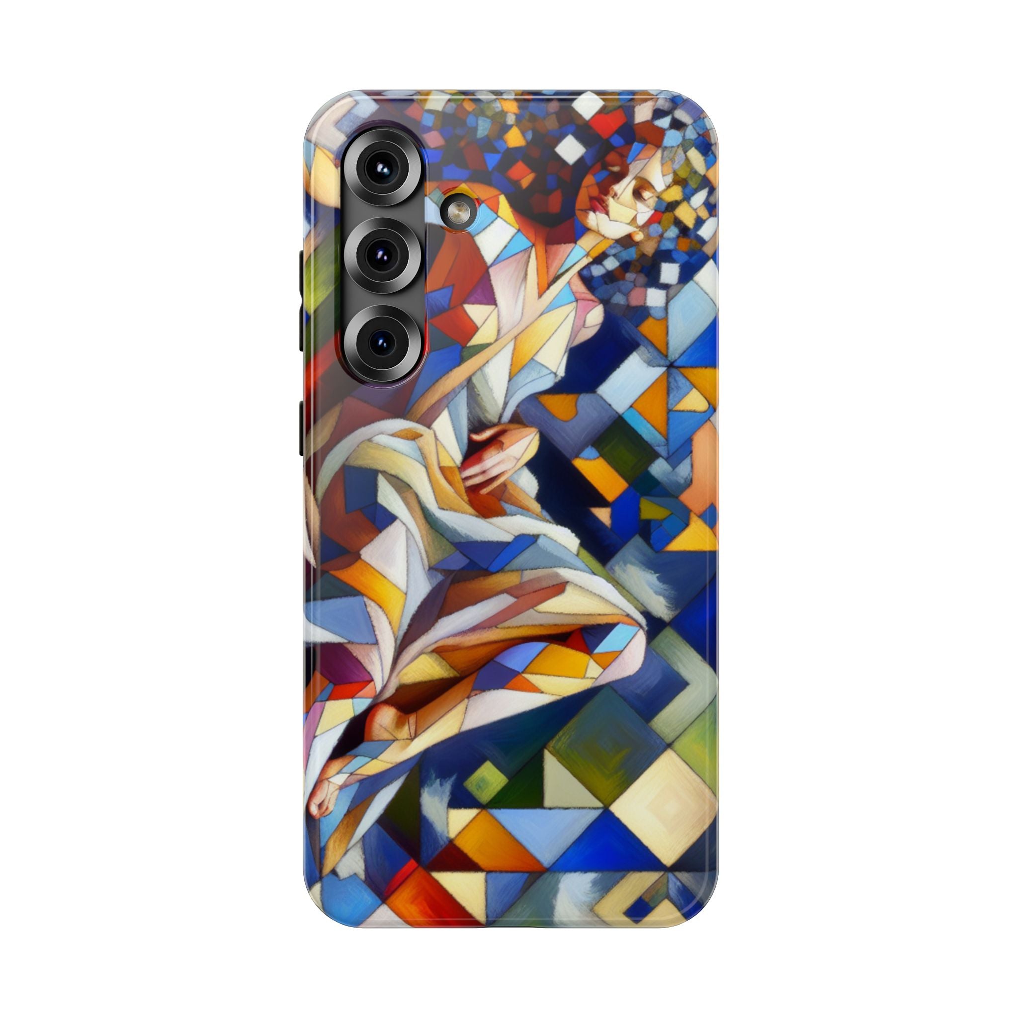 Abstract Stained Glass Dragon Impact Phone Case