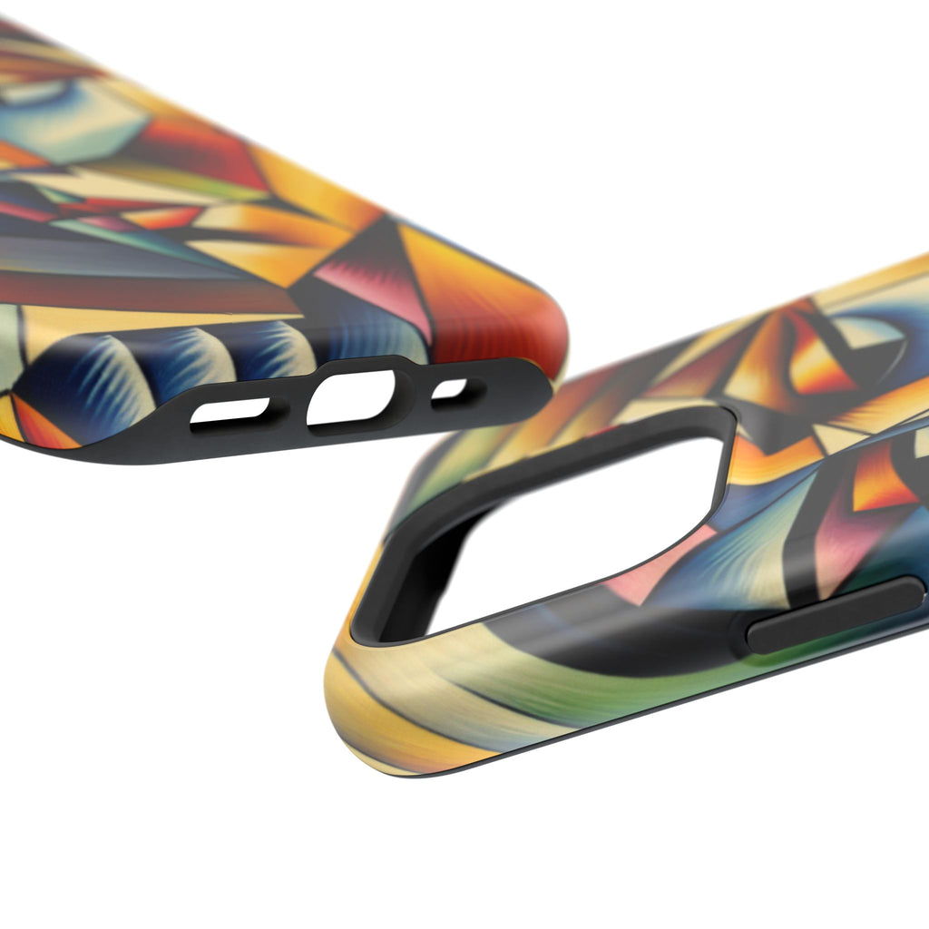 Abstract Cubist Face Phone Case — Impact‑Resistant Artistic iPhone Cover