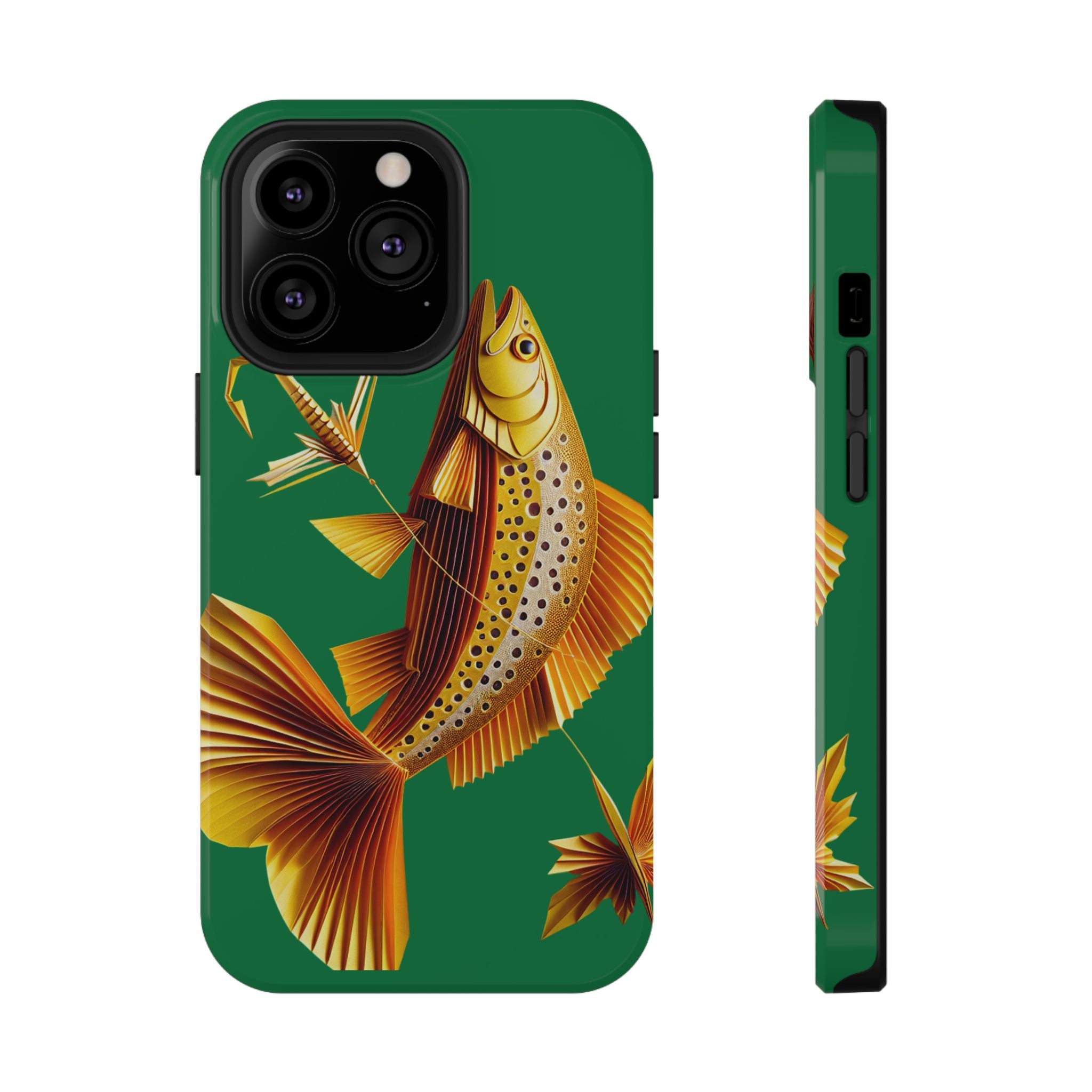 Impact Resistant Phone Case,  Lucky Charm Fish, Outdoor Enthusiast Gift