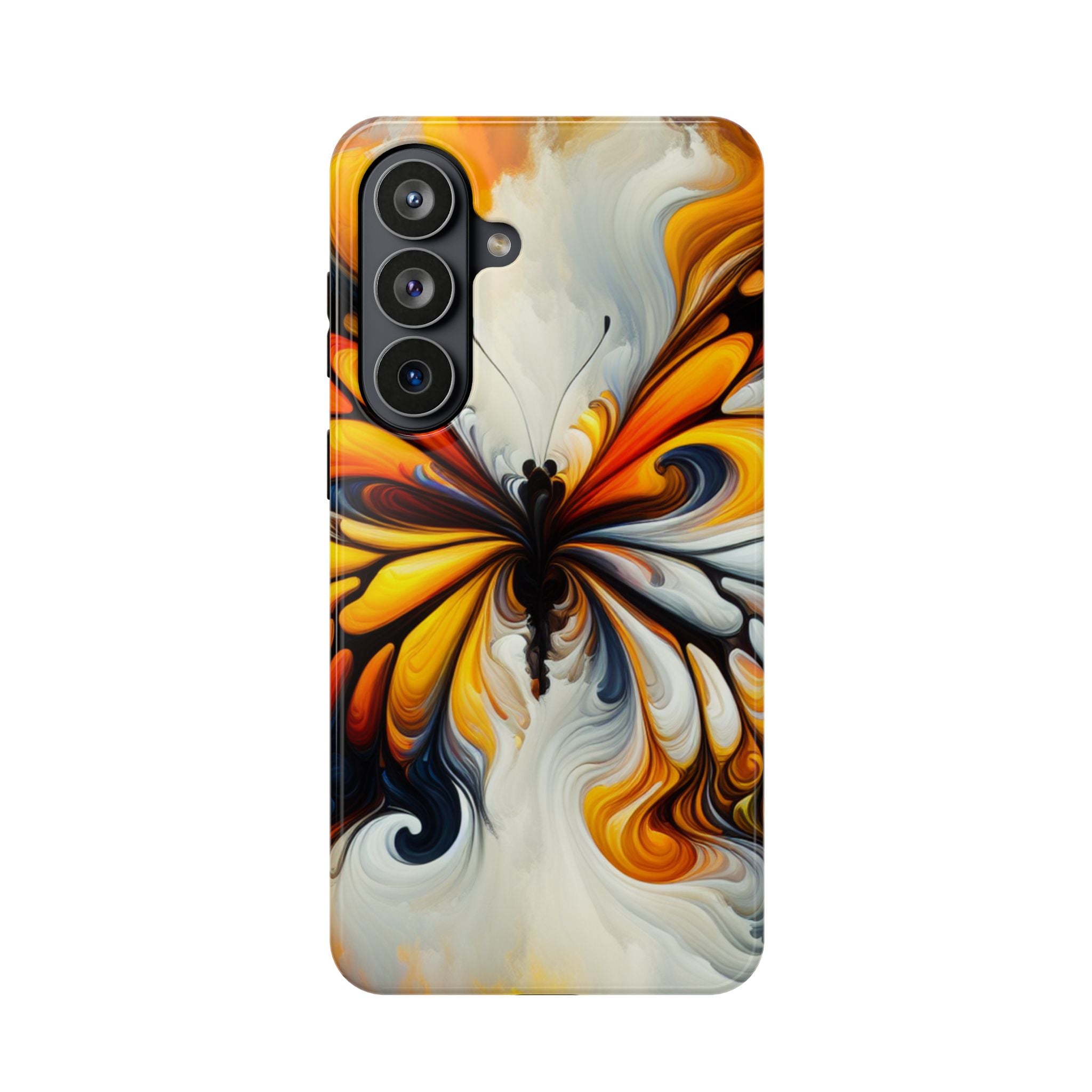 Colorful Butterfly Impact Resistant Phone Case, Artistic, Nature-Inspired Gift