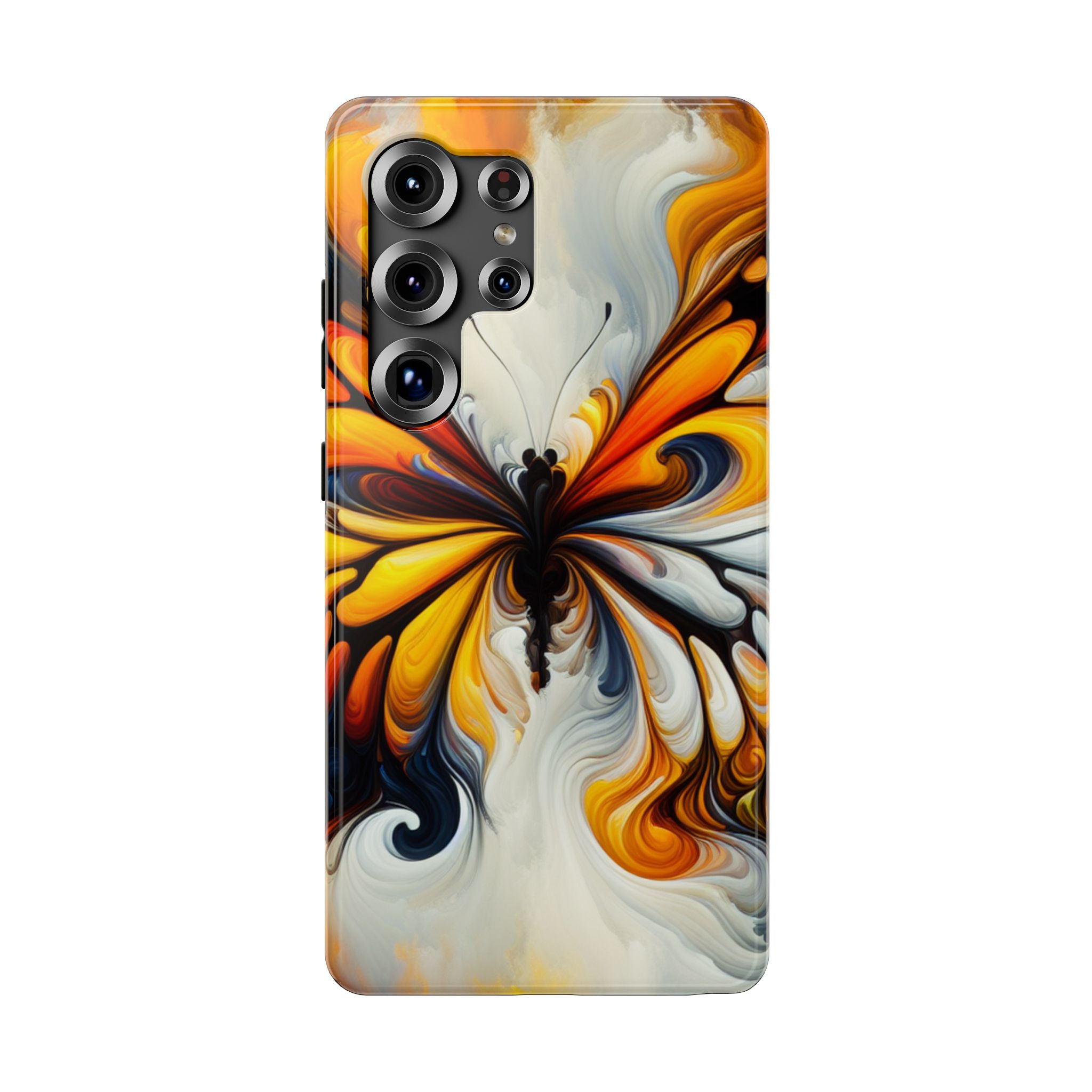 Colorful Butterfly Impact Resistant Phone Case, Artistic, Nature-Inspired Gift