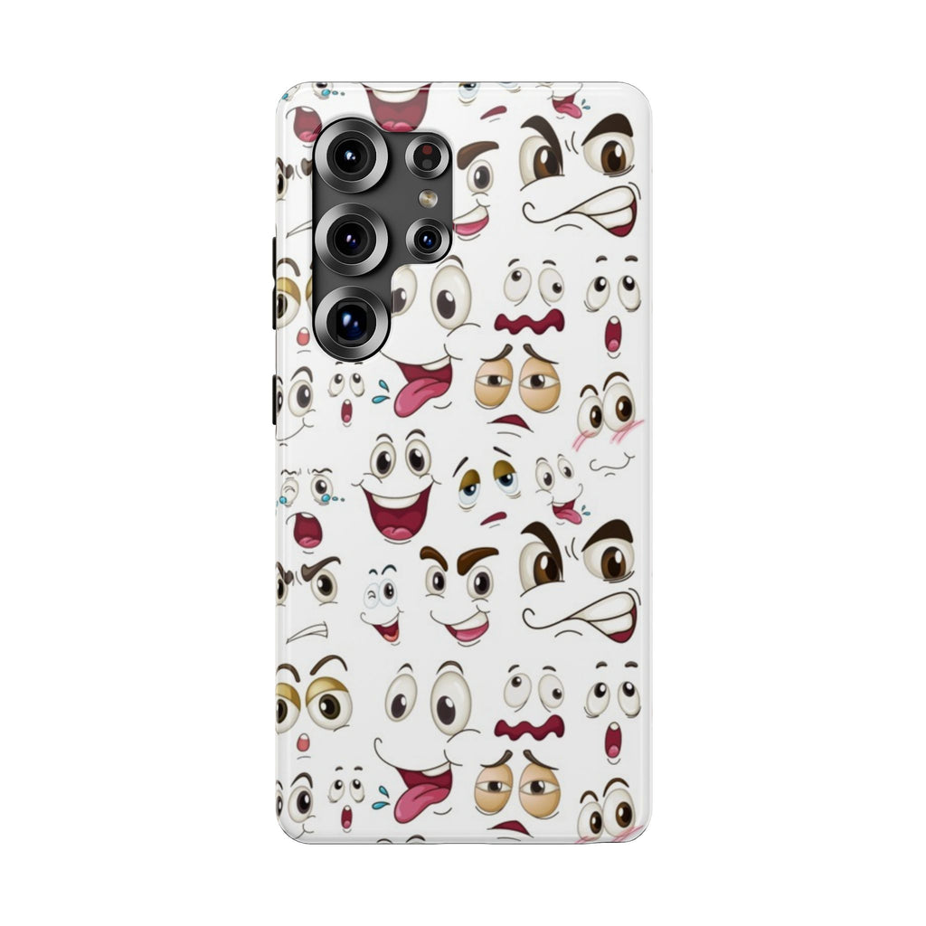 Ghost Emoji Cartoon Cute Phone Case for Galaxy or iPhone