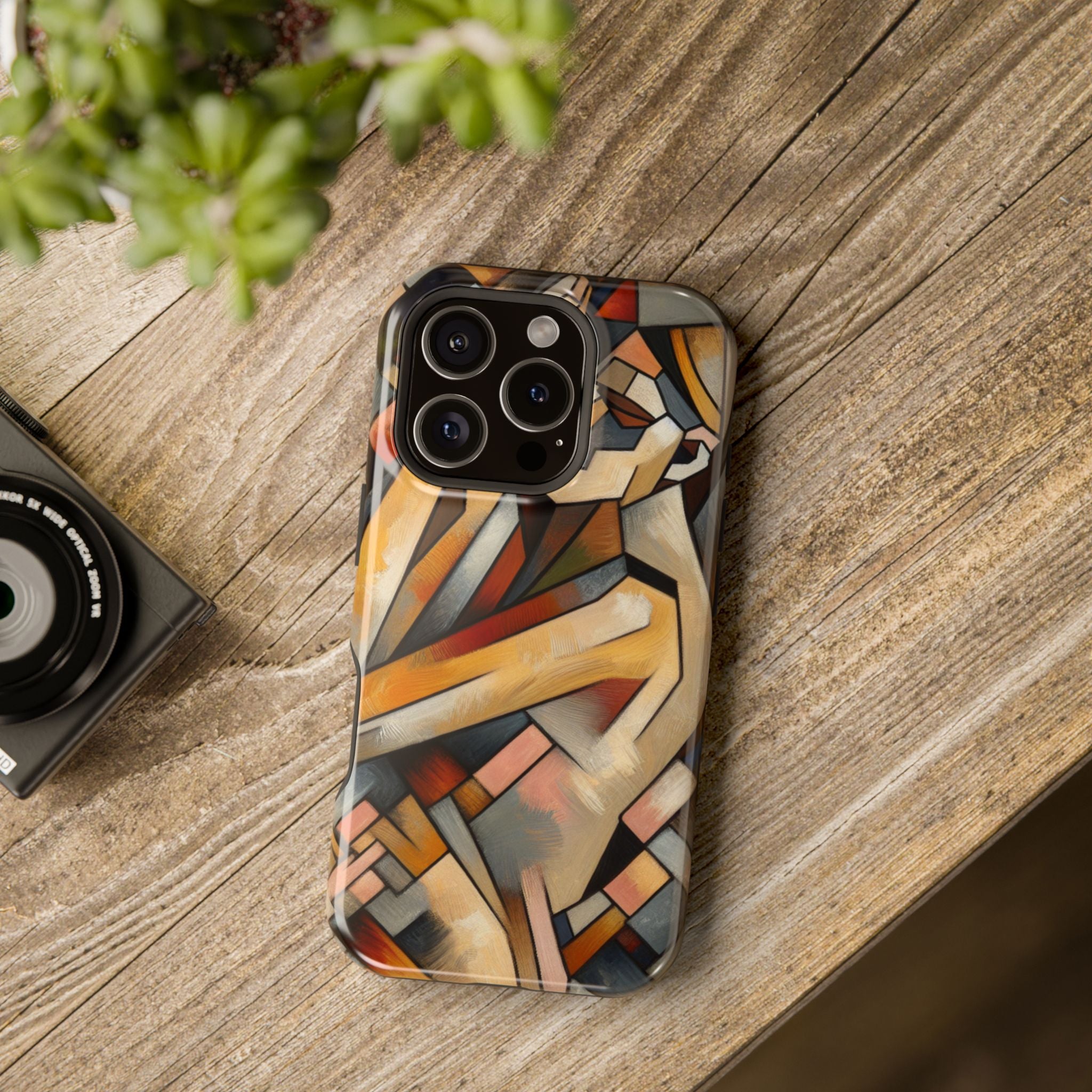 Impact Resistant Phone Case - Sleeping  Woman Abstract