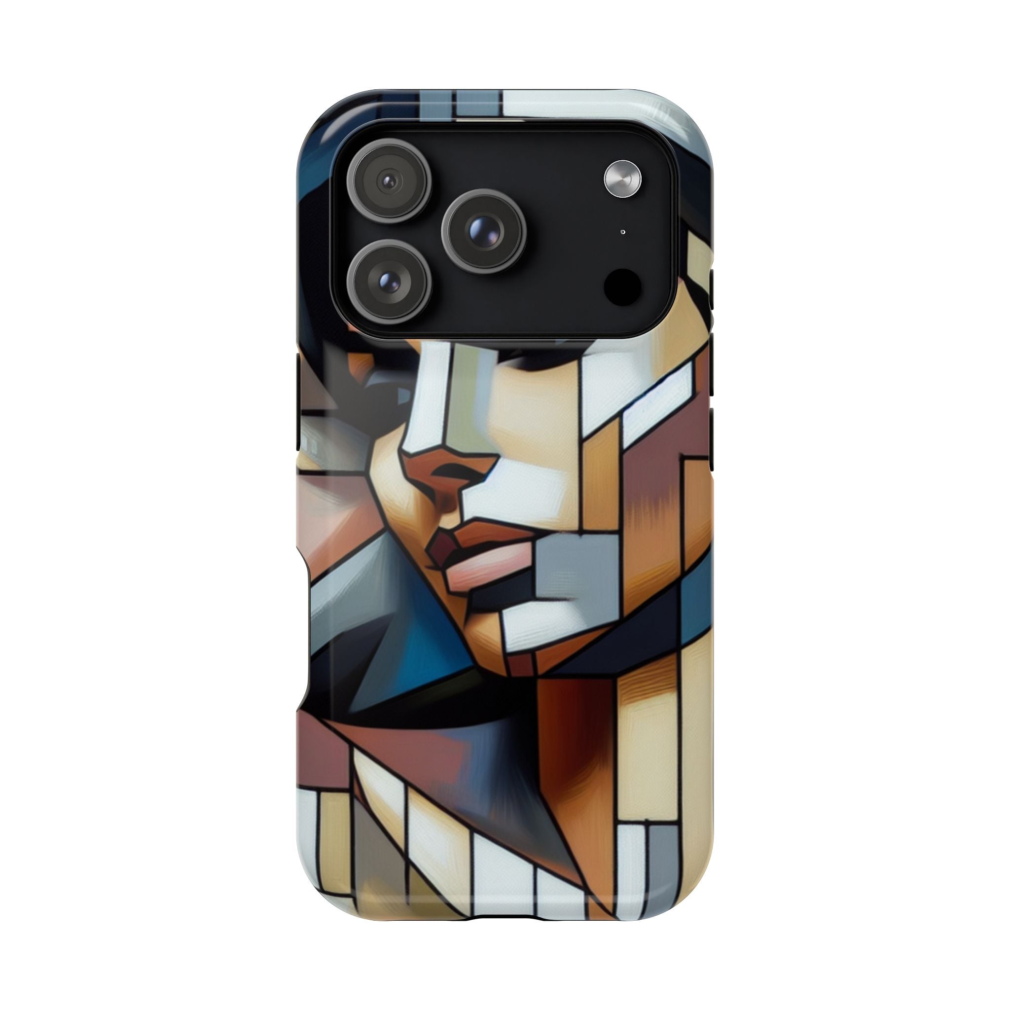 Impact Resistant Phone Case -Woman Looking Side Abstract