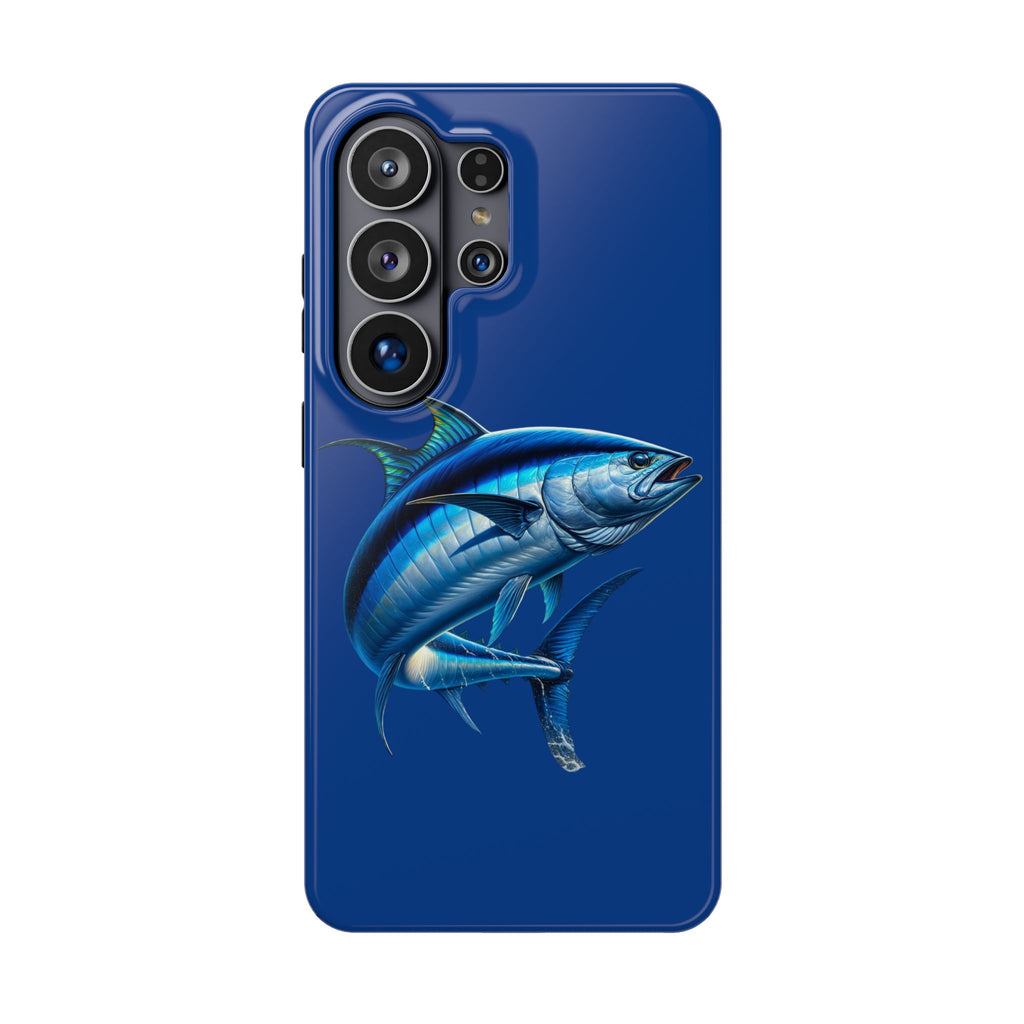 Blue Marlin Impact-Resistant Phone Case — Ocean Fish Protective Cover