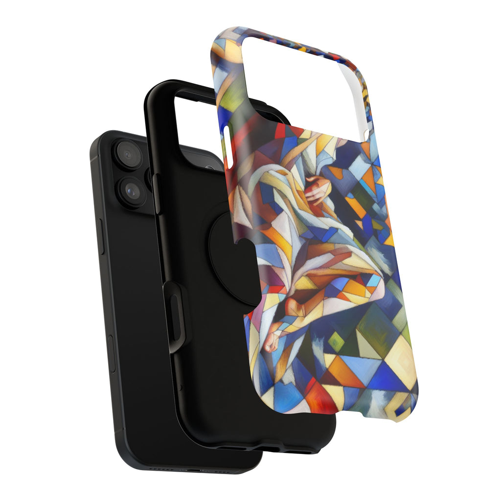 Abstract Stained Glass Dragon Impact Phone Case