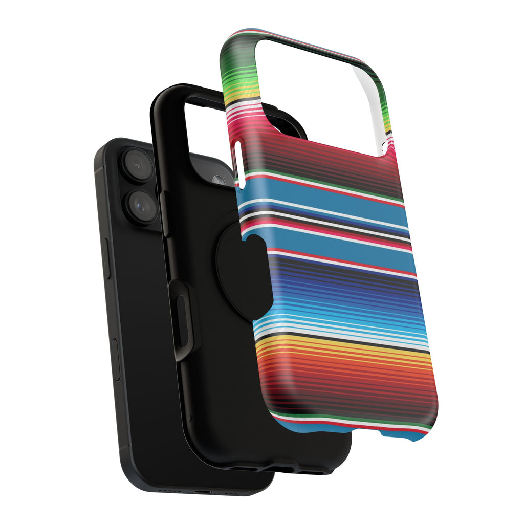 Sarape Striped Phone Case | Impact-Resistant