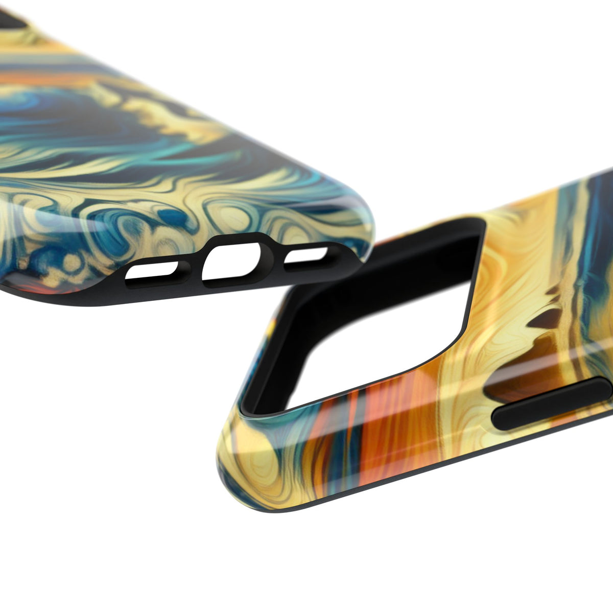 Impact Resistant Phone Case - Surfing Ocean Waves Design, Coastal Decor Gift