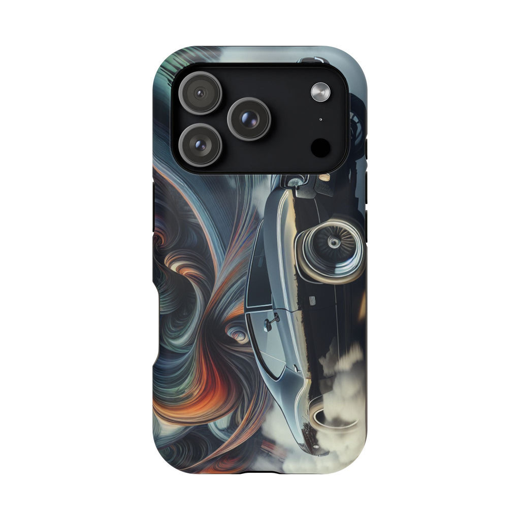 Vintage Muscle Car Phone Case — Retro Racing Art Impact-Resistant Case