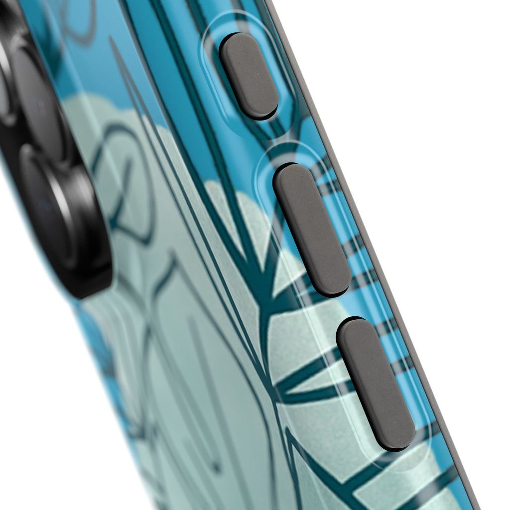 Tropical Floral Phone Case, Impact-Resistant