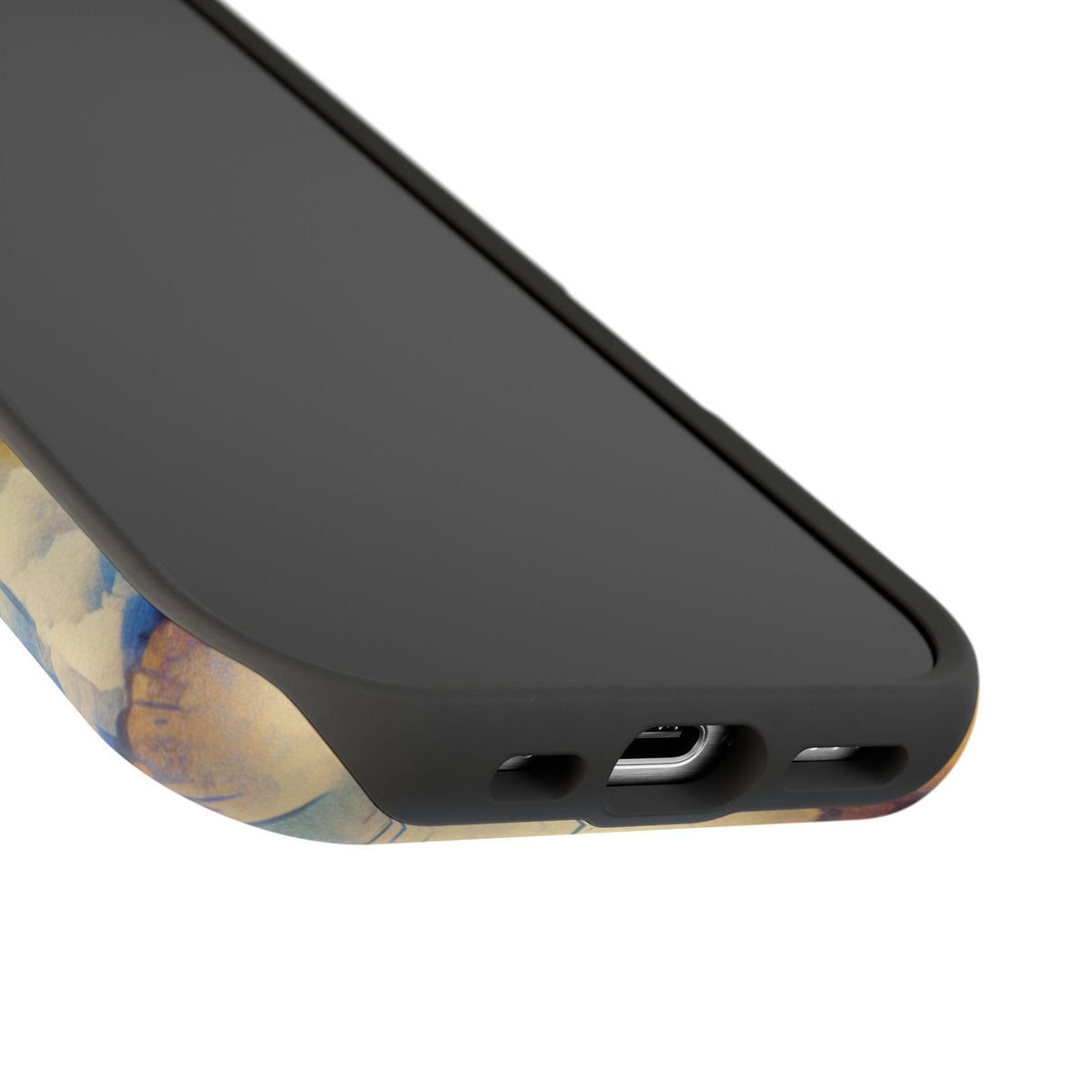 Surfer Wave Impact Phone Case – Vibrant Ocean Art Protective Cover