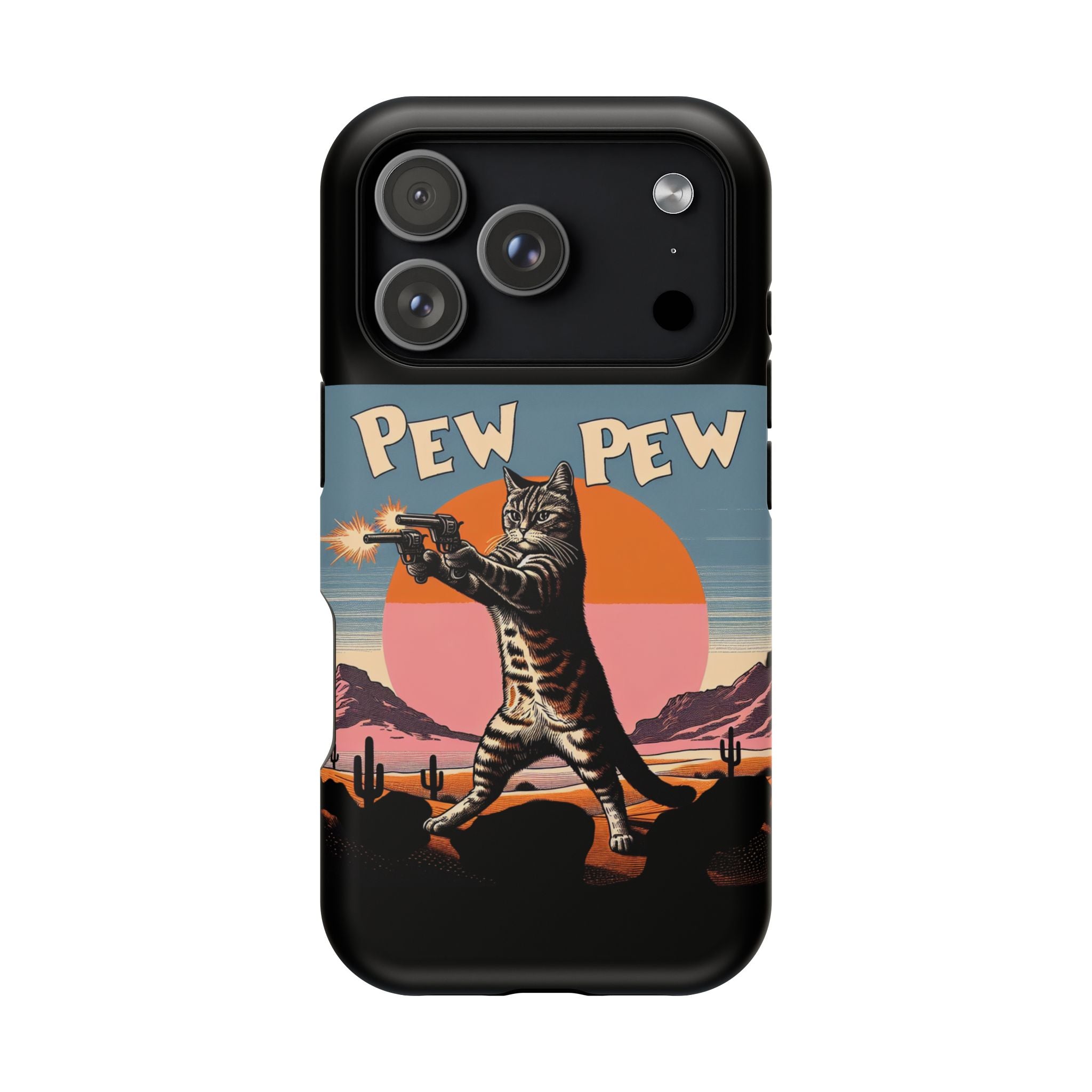 Impact Resistant Phone Case - Pew Pew Kitty