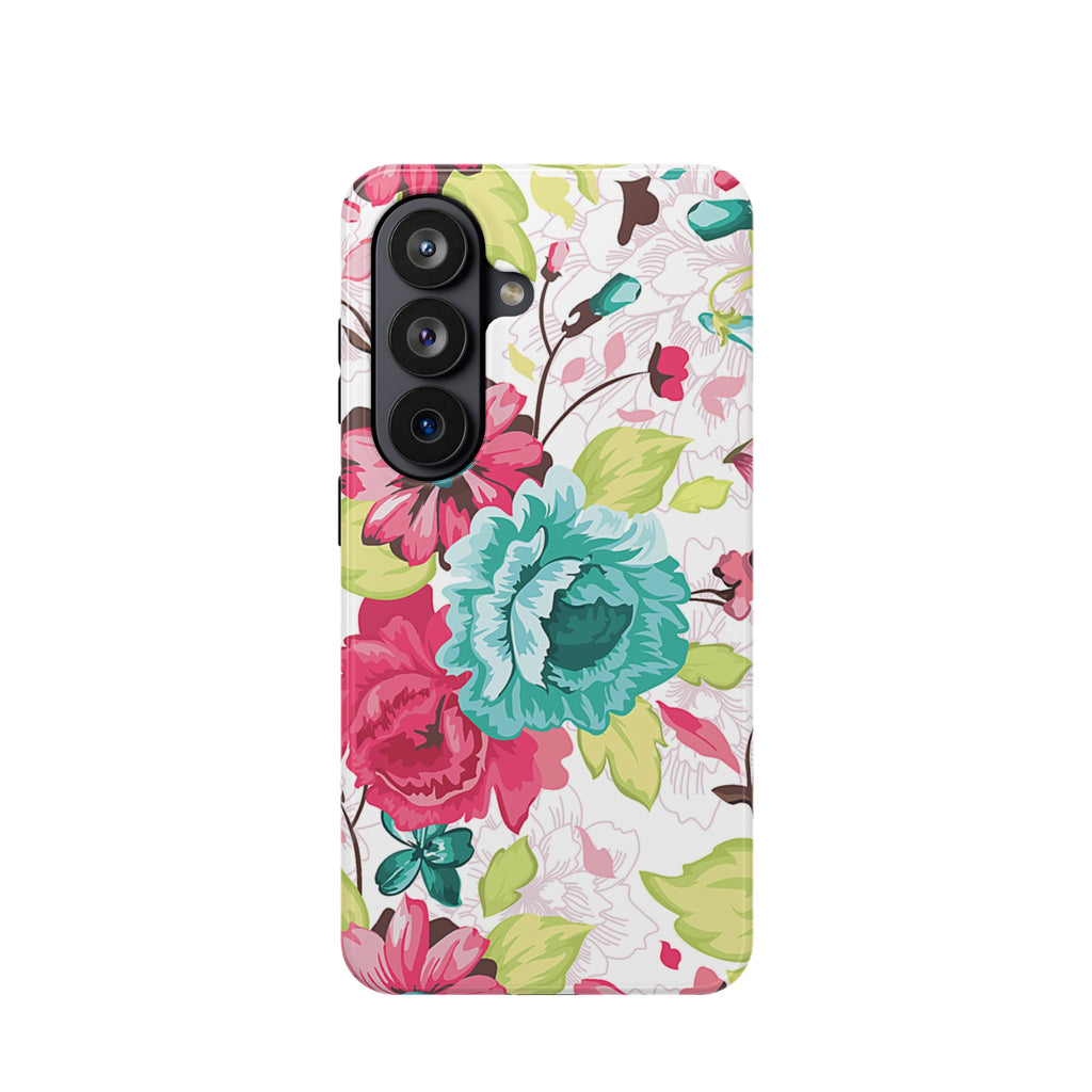 Floral Design Impact-Resistant Case