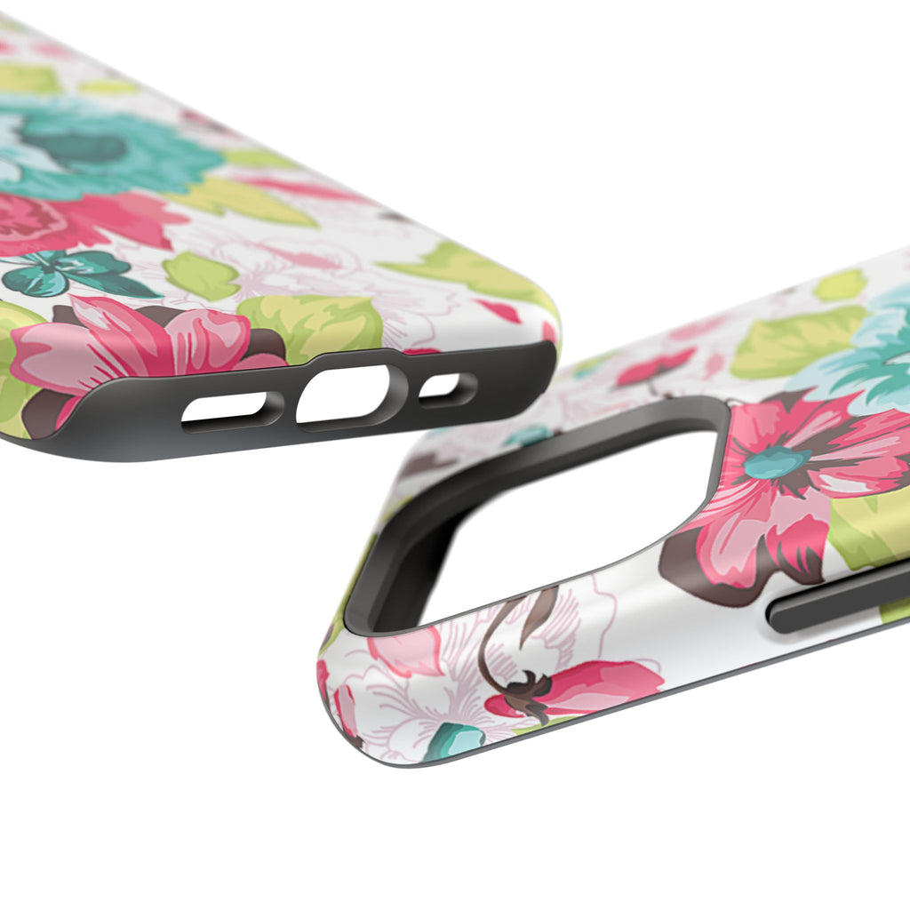 Floral Design Impact-Resistant Case