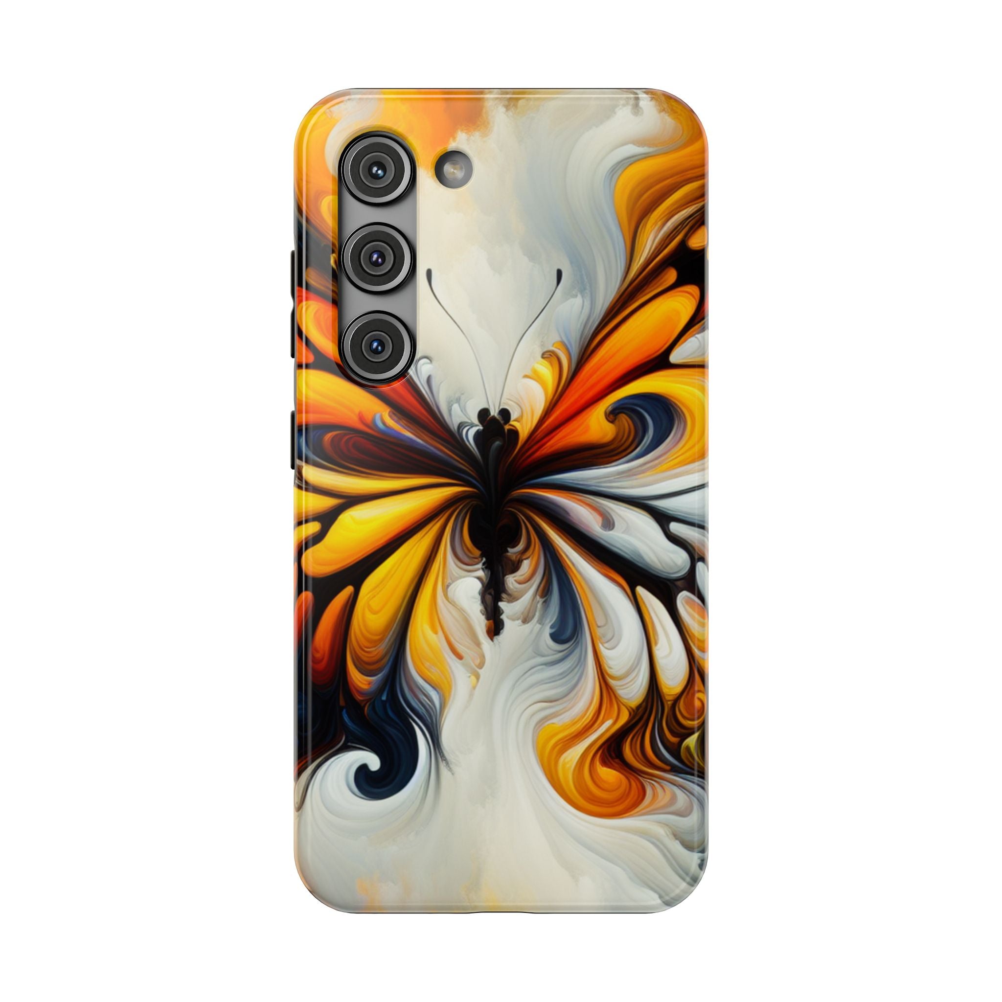 Colorful Butterfly Impact Resistant Phone Case, Artistic, Nature-Inspired Gift