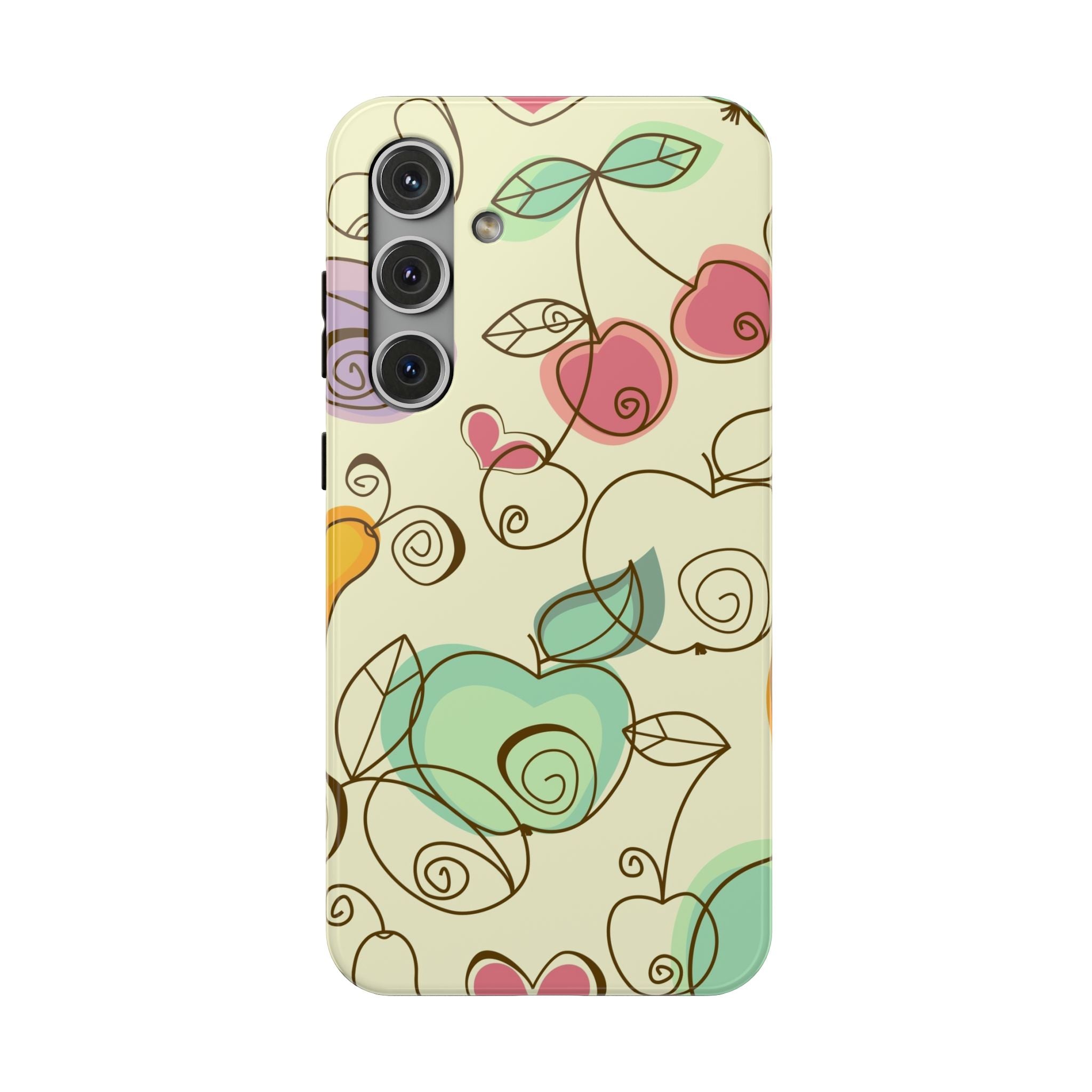 Colorful Floral Phone Case, Impact-Resistant