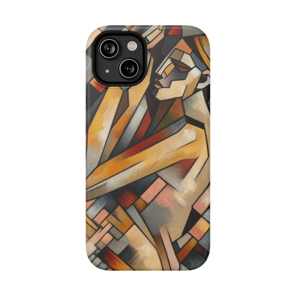 Impact Resistant Phone Case - Woman Abstract Design