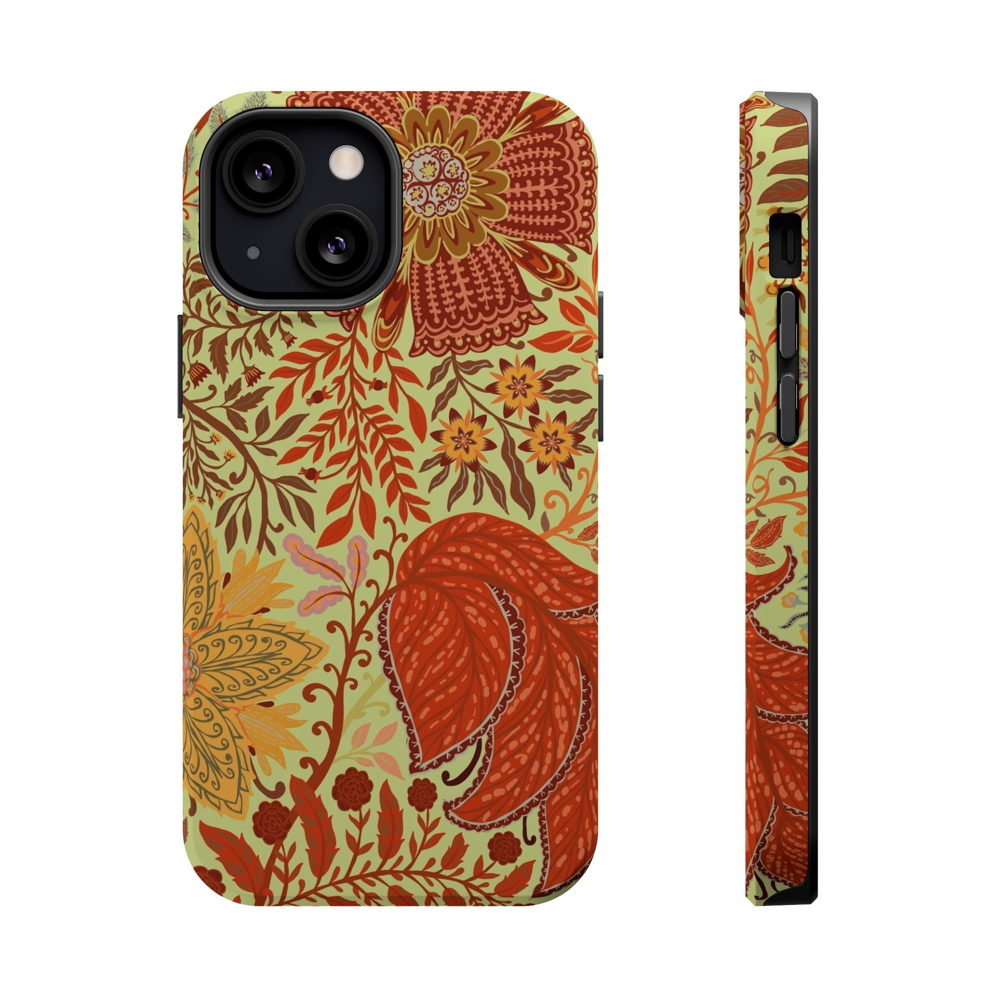 Floral Paisley Magnetic Impact-Resistant Phone Case