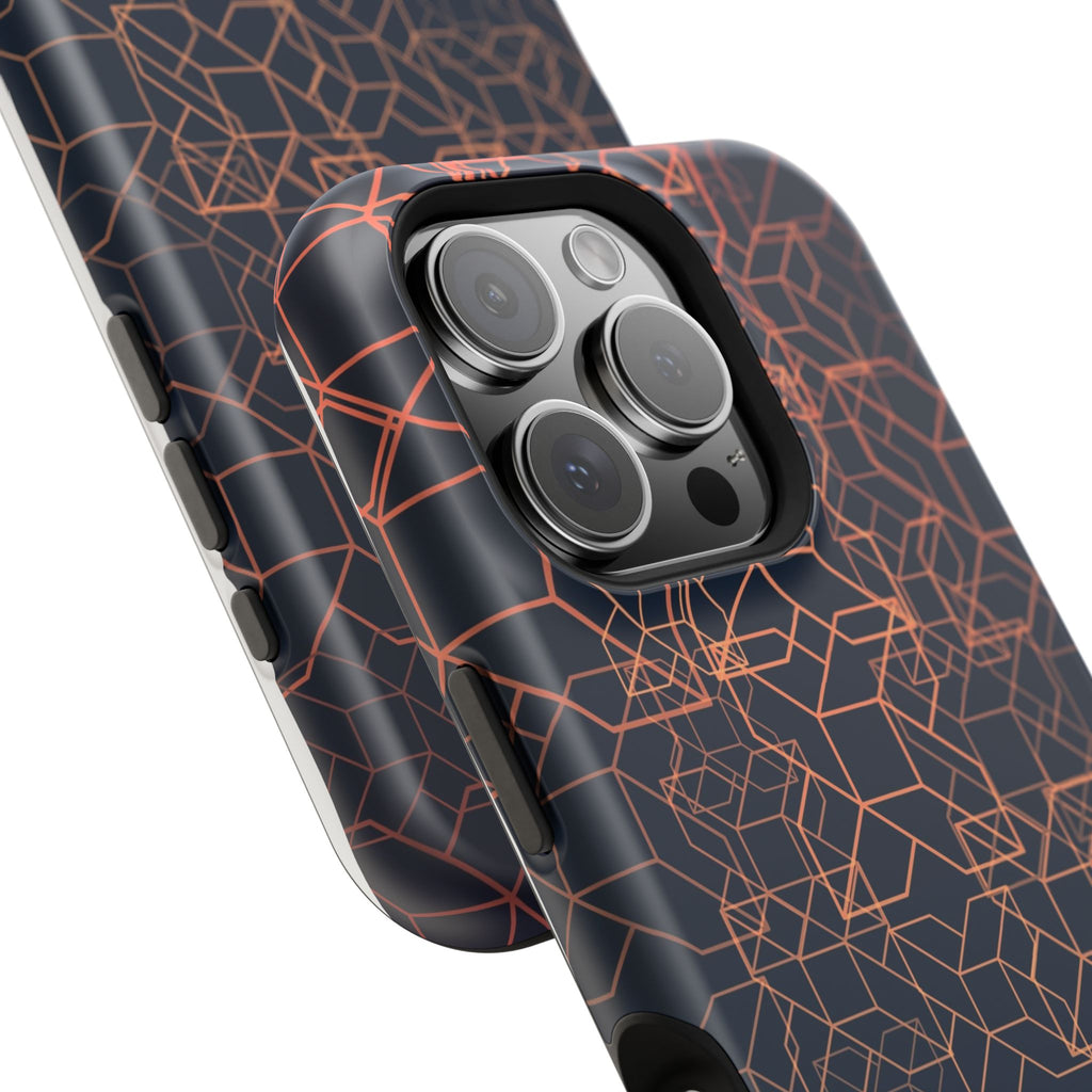 Geometric Pattern Phone Case, Durable Impact-Resistant